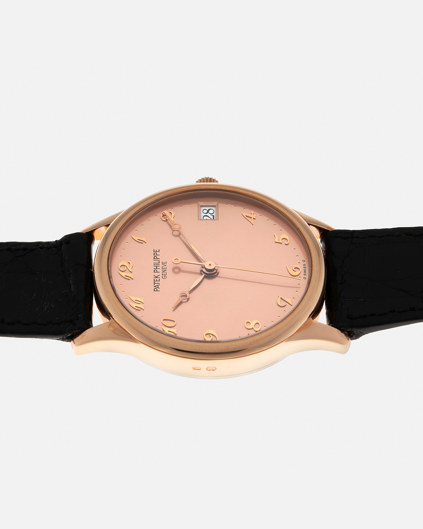 Brand: Patek Philippe
Year: 1993
Model: Calatrava ‘Garrard 150th Anniversary’, Limited to 150 Pieces
Reference: 3998SR
Material: 18-carat Rose Gold
Movement: Patek Philippe Cal. 315 SC, Self-Winding
Case Dimensions: 33.5mm x 8mm (Lug-to-Lug 42mm)
Lug Width: 18mm
Strap: Patek Philippe Black Alligator Strap with Signed 18-carat Rose Gold Tang Buckle