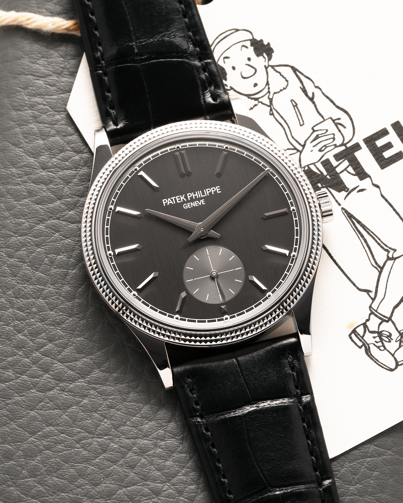 Brand: Patek Philippe
Year: 2023
Model: Calatrava
Reference: 6119G
Material: White Gold
Movement: Patek Philippe Cal. 30-255
Case Diameter: 39mm
Strap: Patek Philippe Black Alligator Strap with 18k White Gold Patek Philippe Tang Buckle