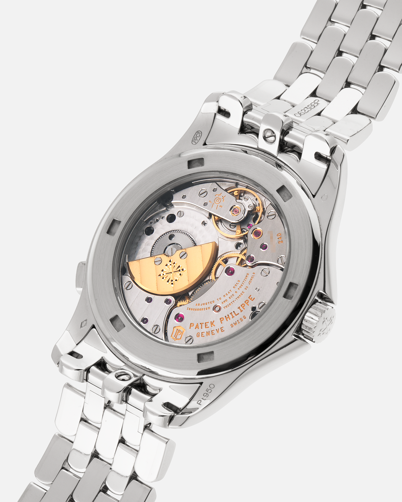 Brand: Patek Philippe
Year: 2021
Model: World Time ‘Cloisonné Enamel Dial’
Reference Number: 5131P
Material: Platinum 950
Movement: Patek Philippe Cal. 240 HU Micro Rotor, Self-Winding
Case Dimensions: 39.5mm x 10.6mm (48.5mm Lug-to-Lug)
Lug Width: 22mm
Bracelet: Patek Philippe Bracelet in Platinum 950 with Signed Integrated Double Deployant Folding Clasp
