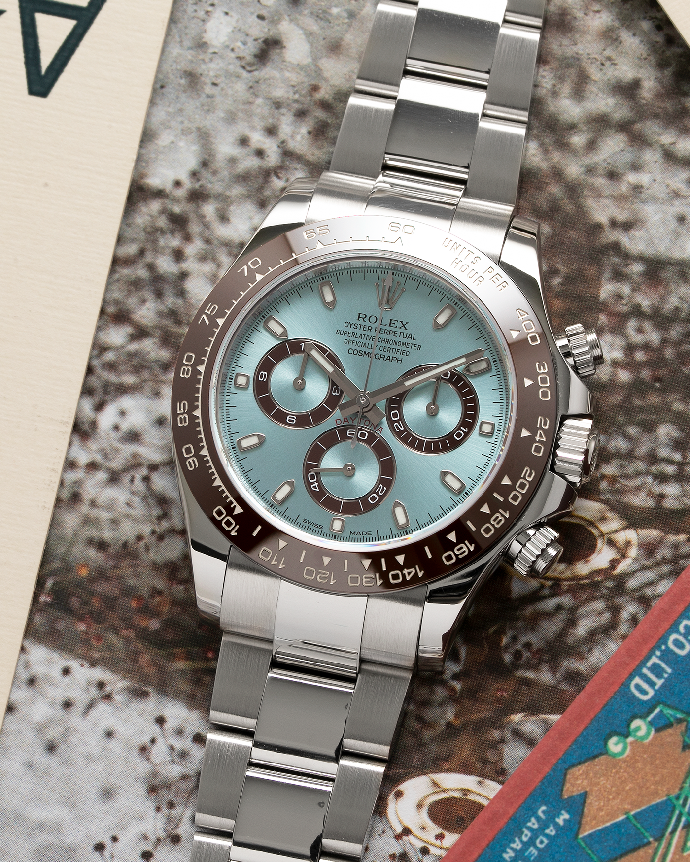 Rolex platinum ice blue on sale