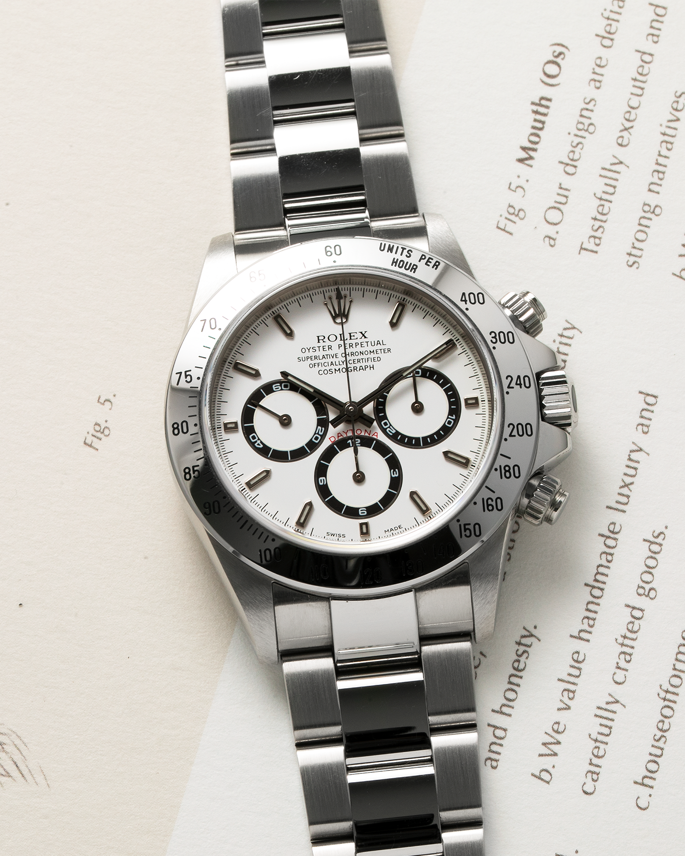 Rolex Cosmograph Daytona Zenith 16520 A Series Chronograph Watch