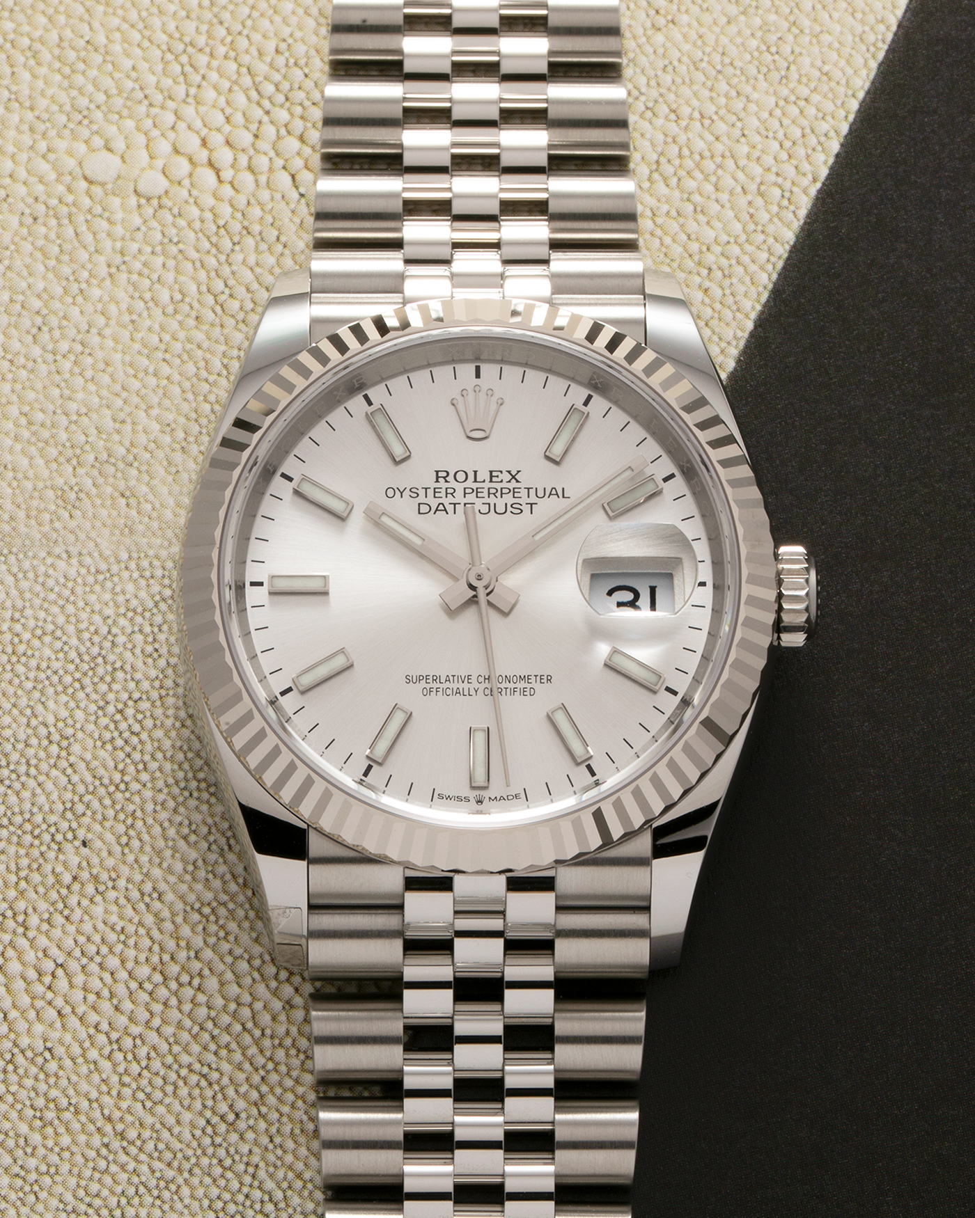 Brand: Rolex Year: 2023 Model: Datejust Reference Number: 126234 Material: 904L Stainless Steel Movement: Cal. 3235, Self-Winding Case Diameter: 36mm Bracelet: Rolex Stainless Steel Jubilee Bracelet
