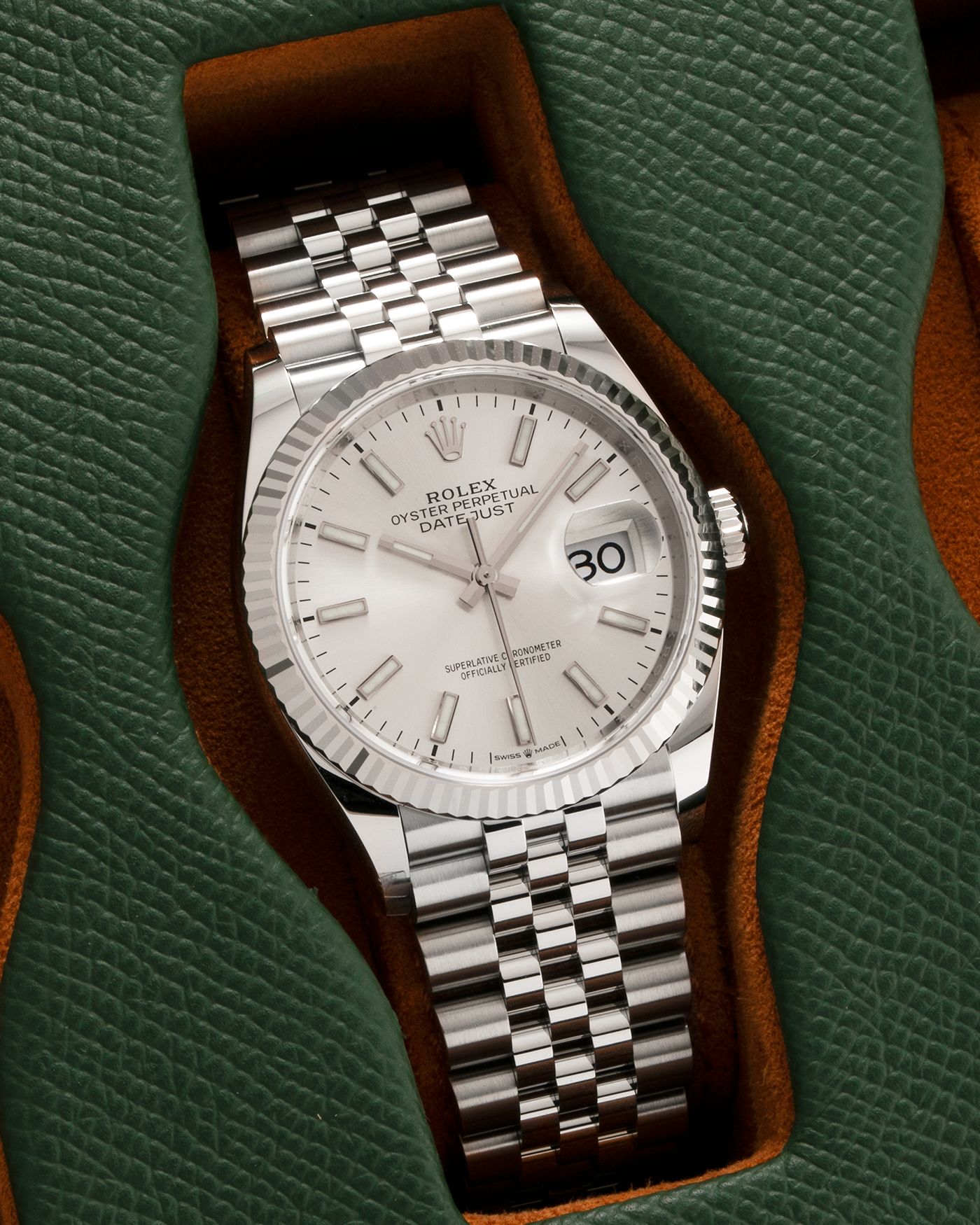 Brand: Rolex Year: 2023 Model: Datejust Reference Number: 126234 Material: 904L Stainless Steel Movement: Cal. 3235, Self-Winding Case Diameter: 36mm Bracelet: Rolex Stainless Steel Jubilee Bracelet