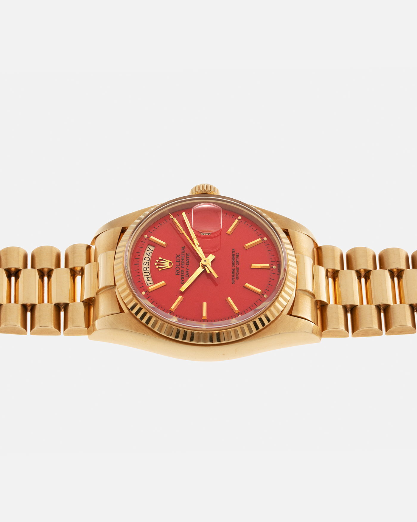 Rolex Day Date 1803 Stella Coral Red President Watch S.Song Vintage Watches For Sale S.Song Watches