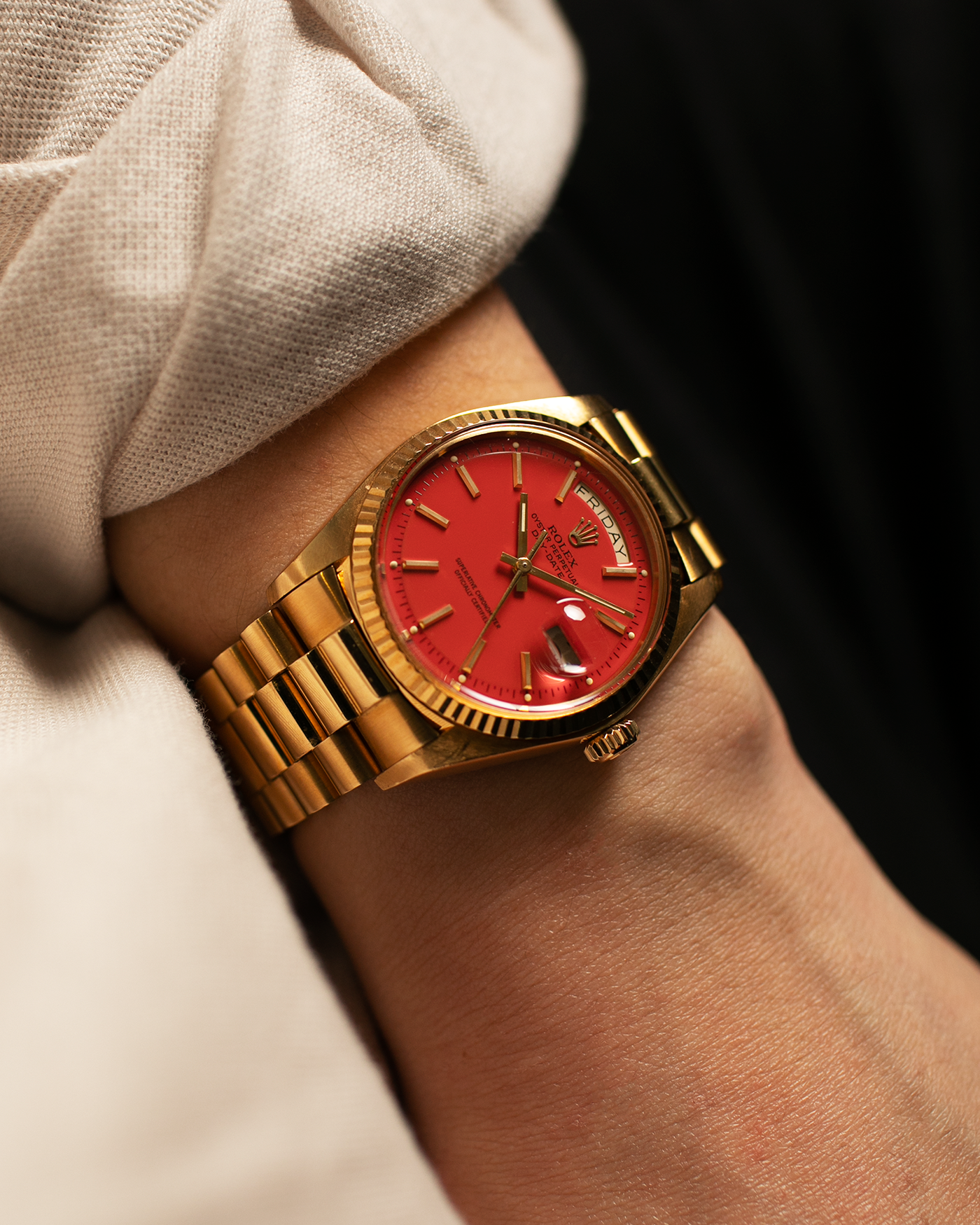 Red presidential discount rolex