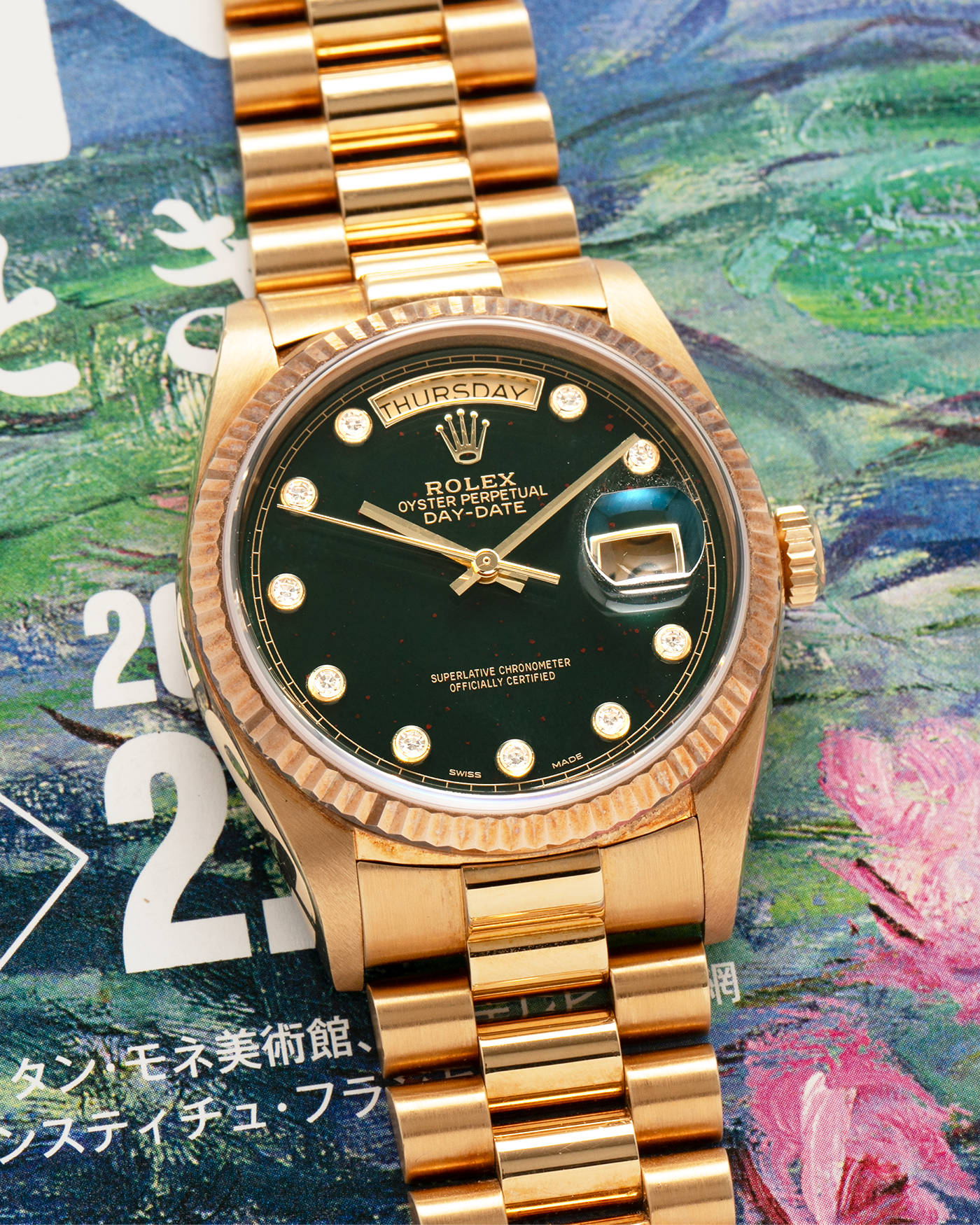 Rolex Day Date 18038 Bloodstone Pinball President Watch | S.Song