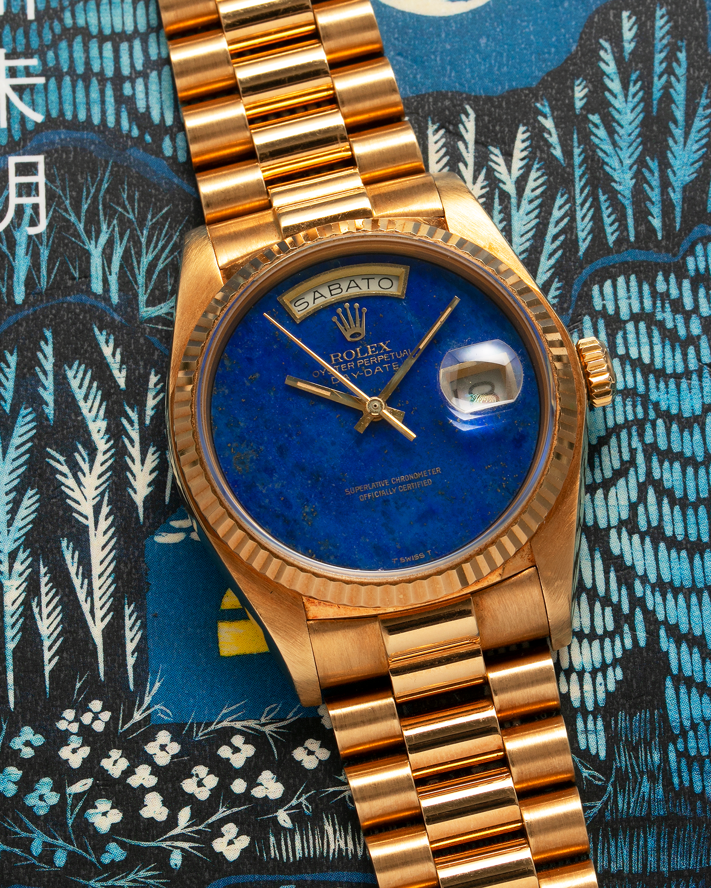 Rolex Day Date 18038 Lapis Lazuli President Watch S.Song Vintage