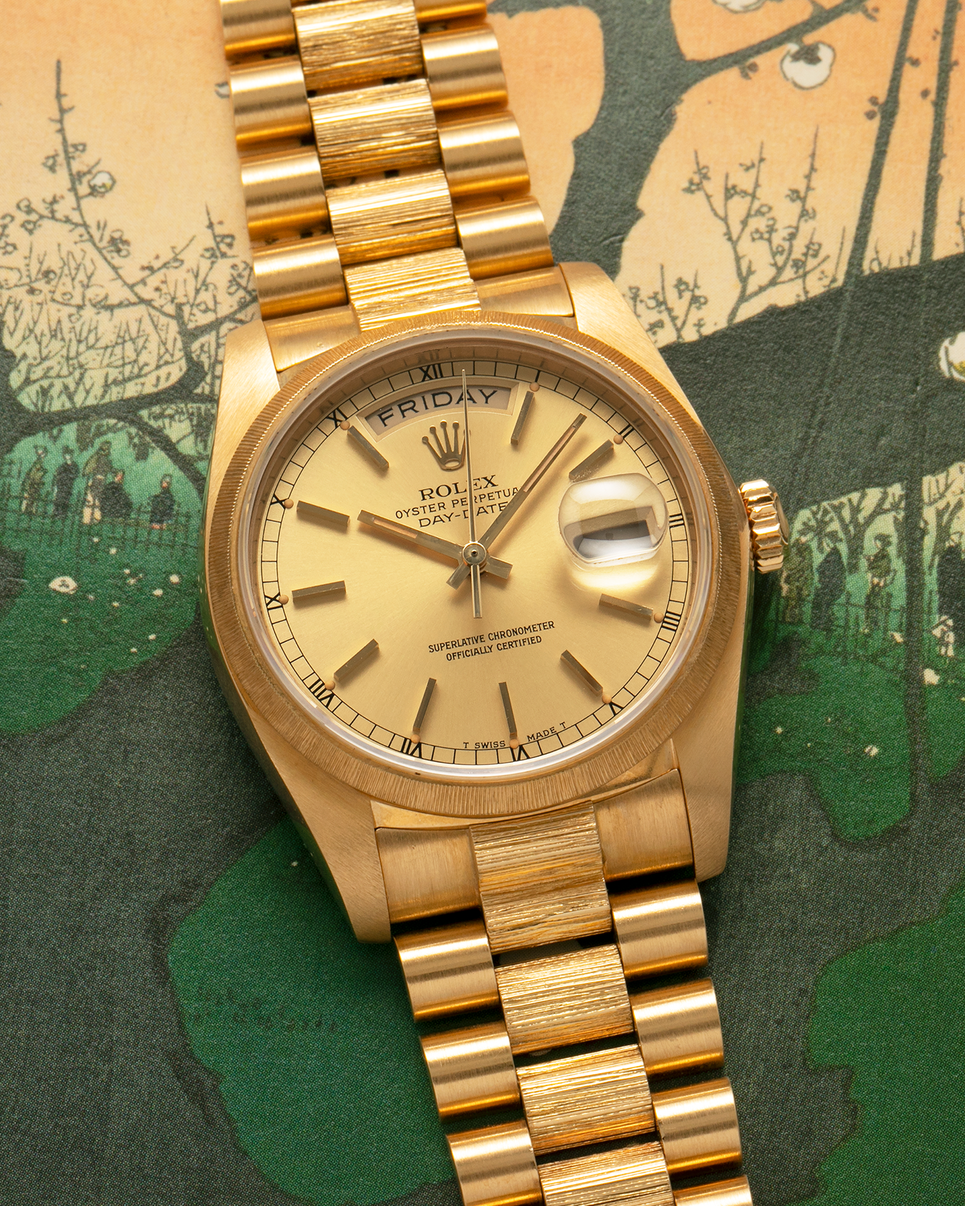 Rolex Day-Date 18078 Bark New Old Stock Watch | S.Song Vintage