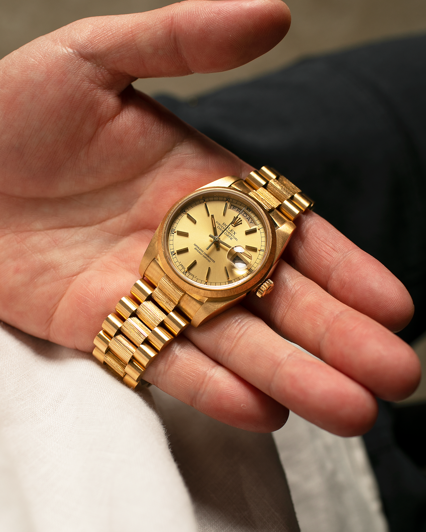 Rolex Day-Date 18078 Bark New Old Stock Watch | S.Song Vintage