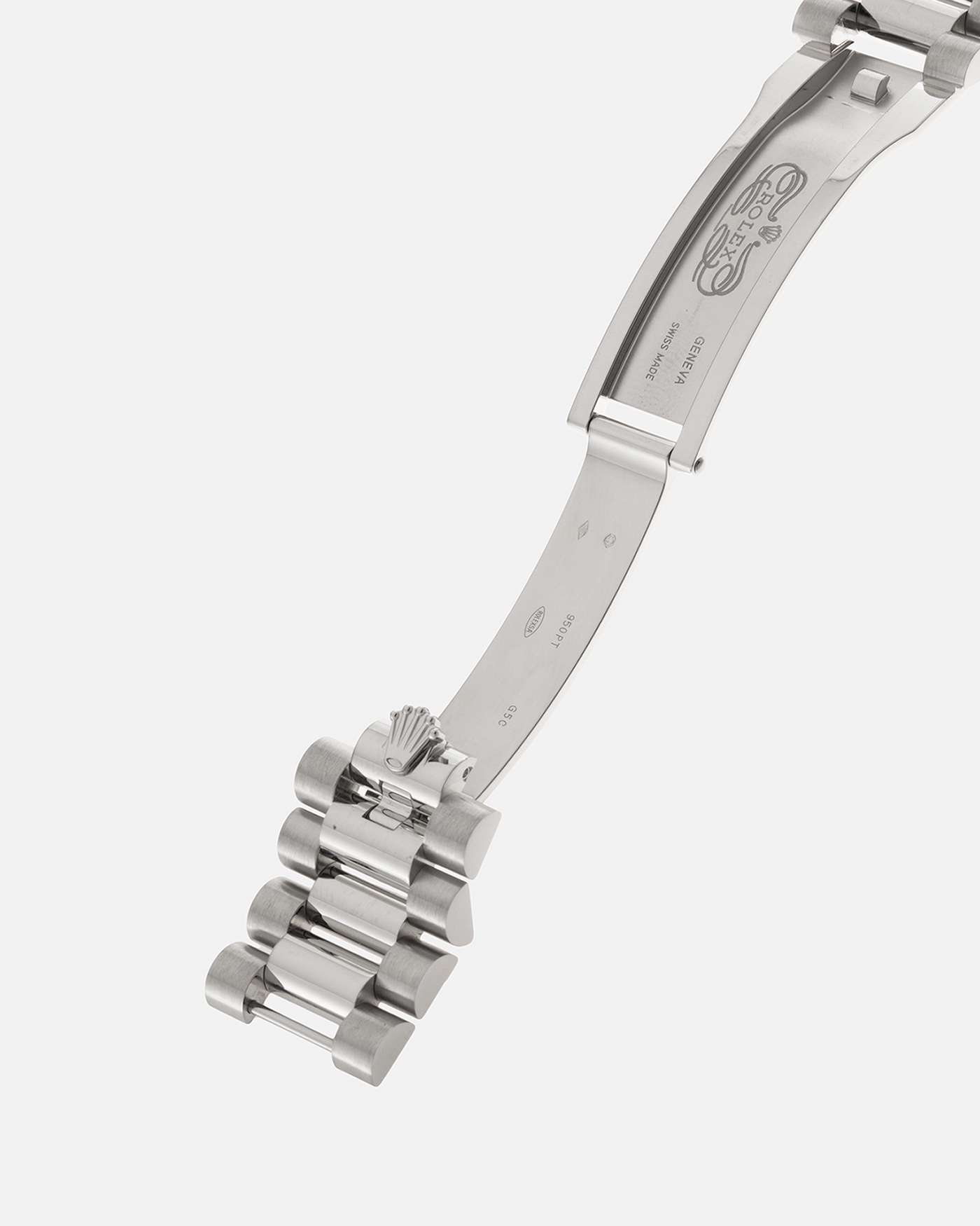 Brand: Rolex Year: 2010s Model: Day-Date 36 ‘Ice Blue’ Baguette Bezel Reference Number: 118366 Material: Platinum 950 Case, Factory Set Baguette Diamond Bezel and Diamond Hour Markers Movement: Rolex Cal. 3155, Self-Winding Case Diameter: 36mm Bracelet: Rolex Presidential Bracelet in Platinum 950