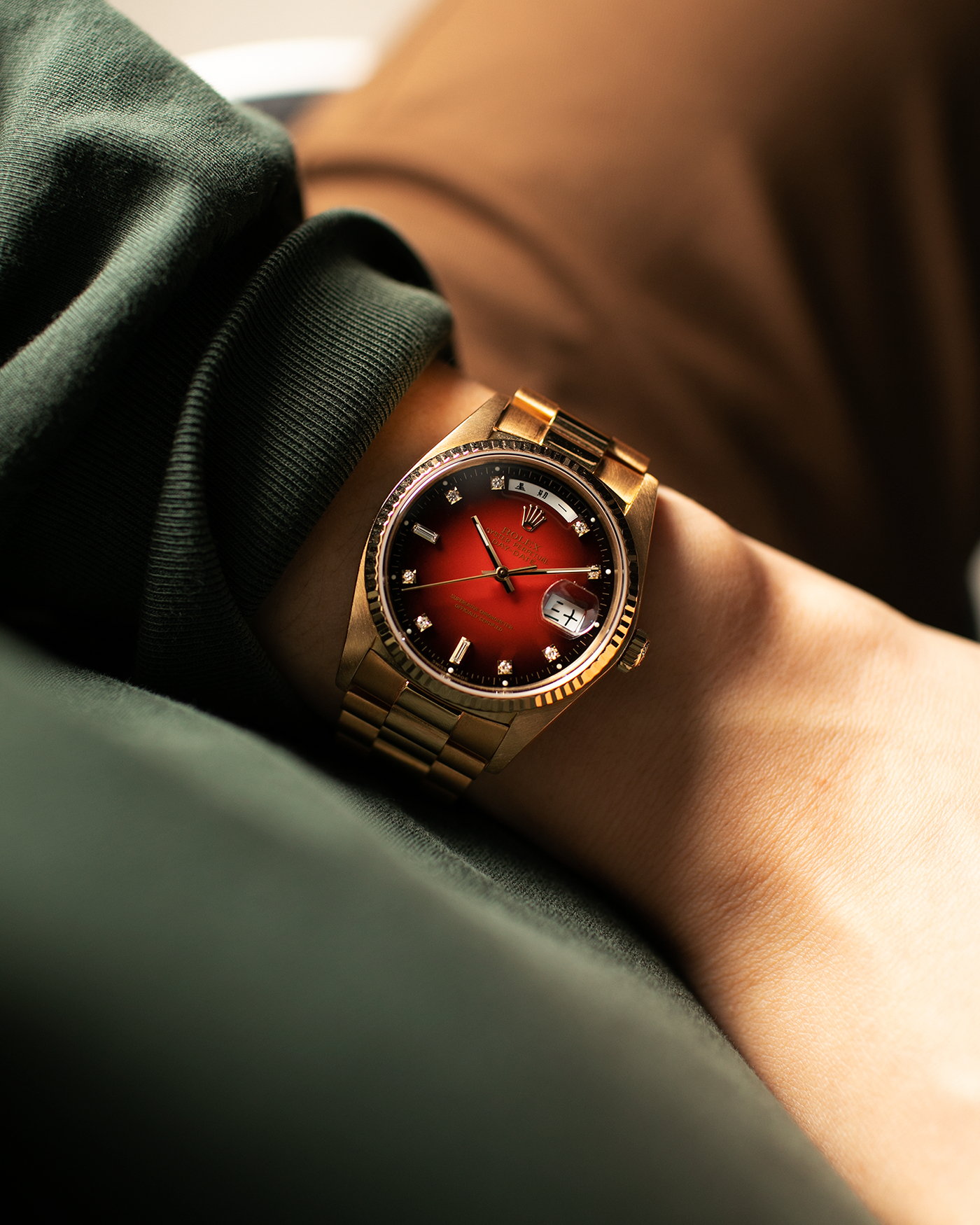 Red best sale presidential rolex