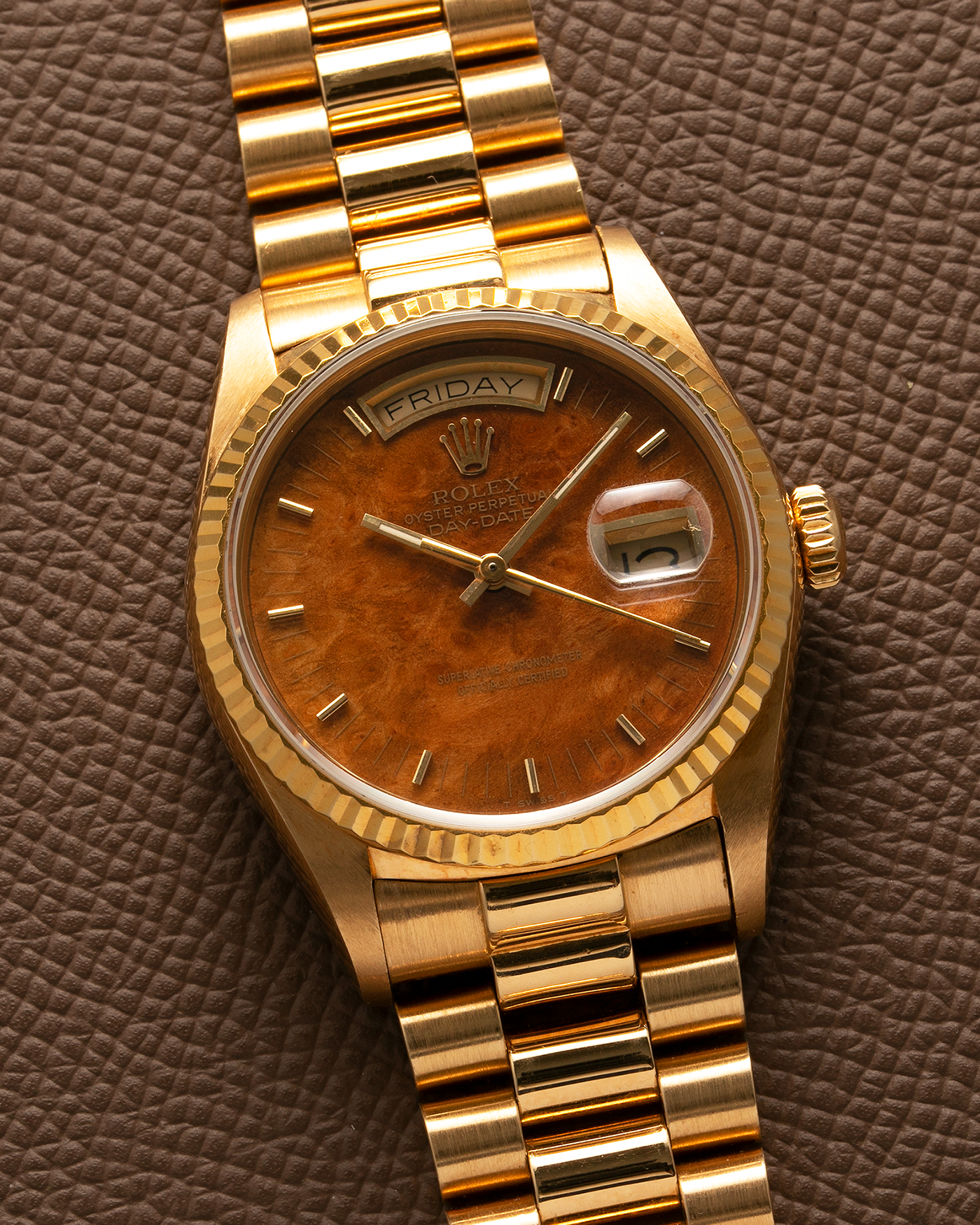 Rolex president wood dial best sale
