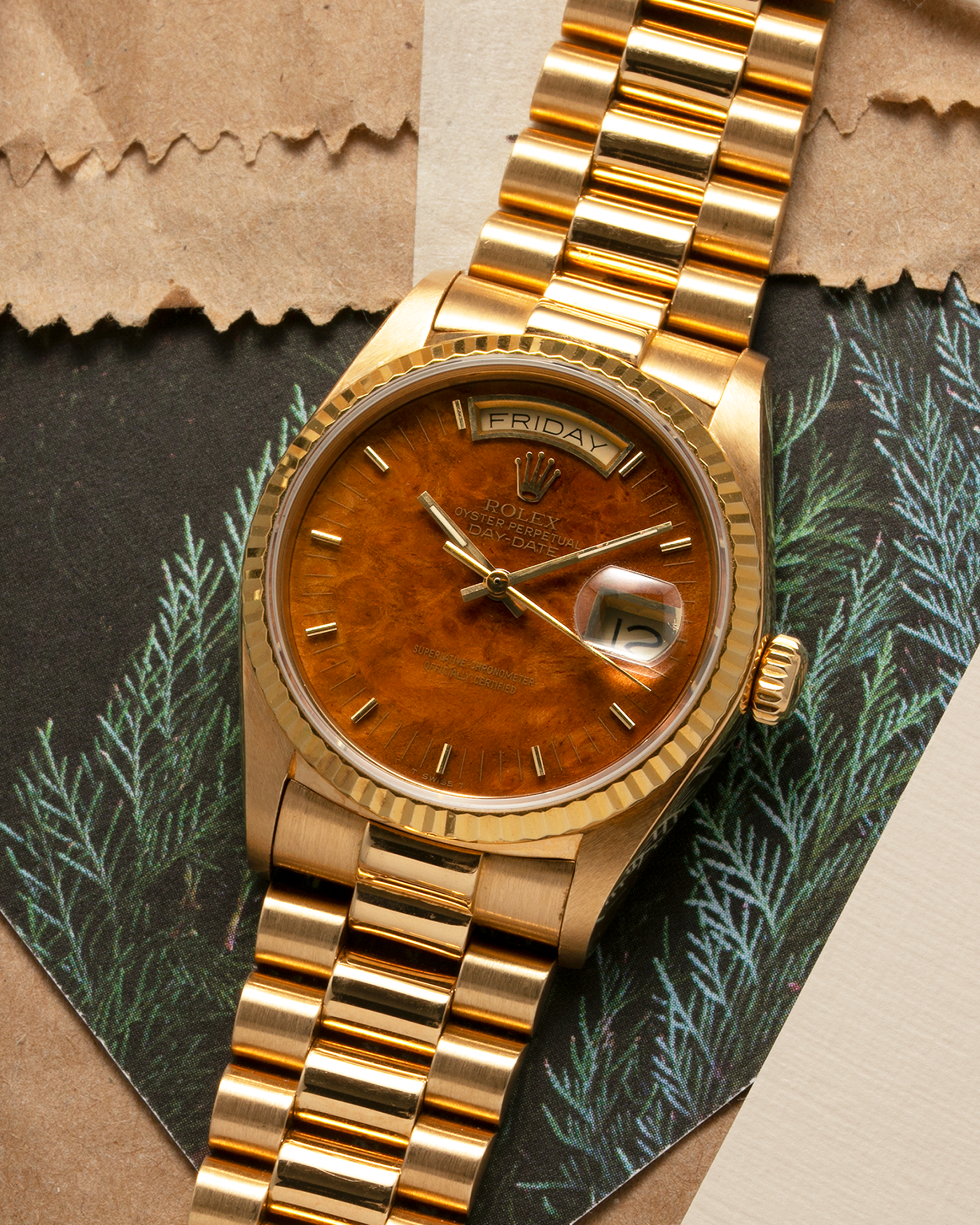 Rolex day date wood Clearance