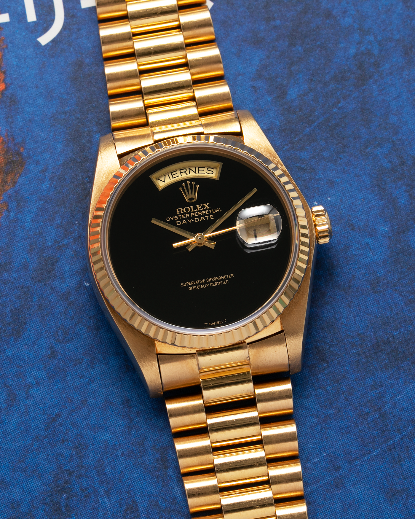 Rolex Day Date 18038 Onyx Dial President Watch S.Song Vintage Watches For Sale S.Song Watches