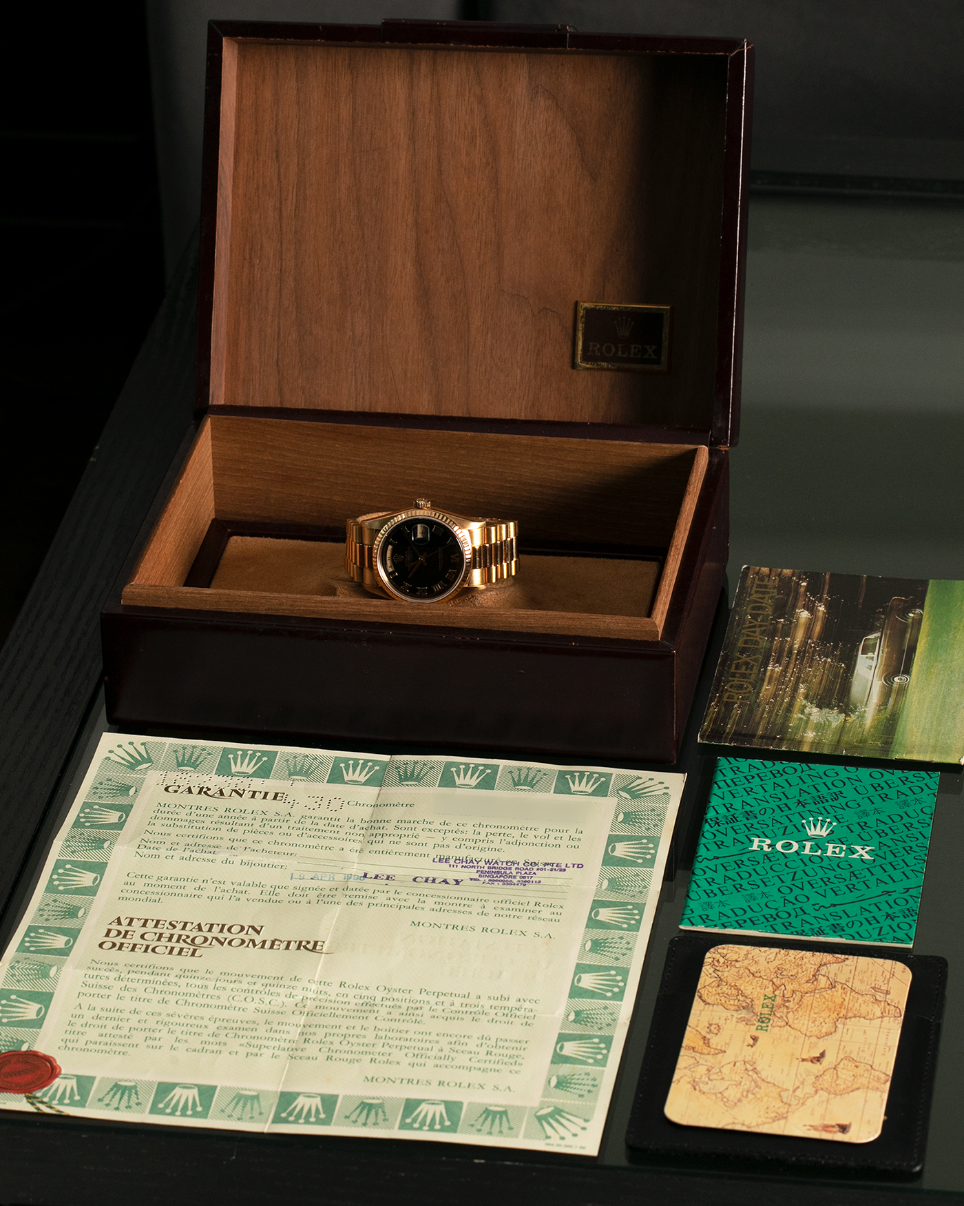 Rolex Day-Date 18238 Black Pyramid Dial Chinese Date Watch | S Rolex Day-Date 18238 Black Pyramid Dial Chinese Date Watch | S