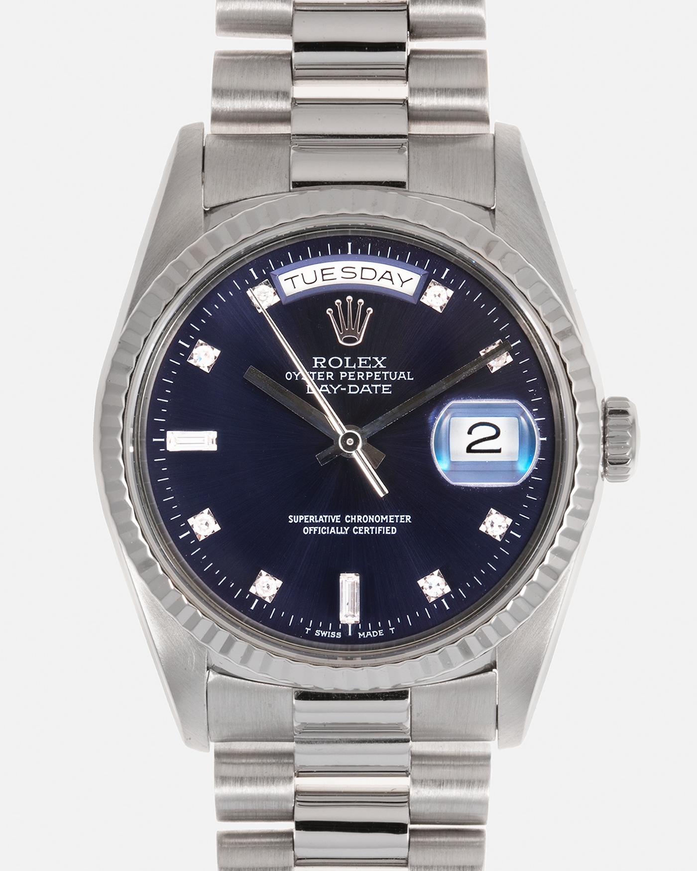Rolex Day Date 18239 White Gold President Watch S.Song Vintage