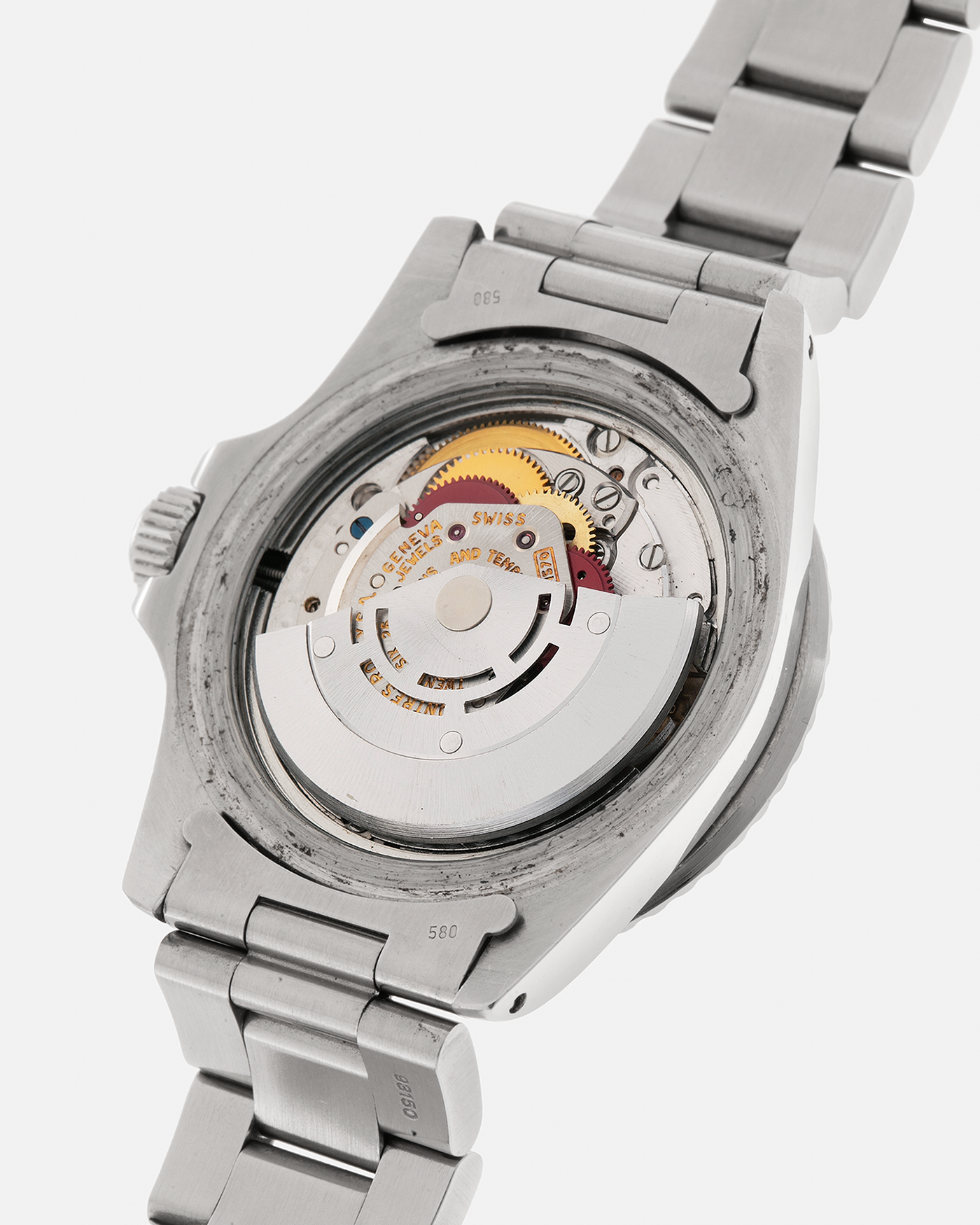 Brand: Rolex
Year: 1972
Model: Submariner
Reference Number: 1680 ‘Red’
Serial Number: 308XXXX
Material: Stainless Steel
Movement: Rolex Cal. 1575, Self-Winding
Case Dimensions: 40mm x 16mm including Domed Crystal (Lug-to-Lug 47.5mm)
Lug Width: 20mm
Bracelet: Rolex 93150 Oyster Bracelet with Signed Stainless Steel Clasp