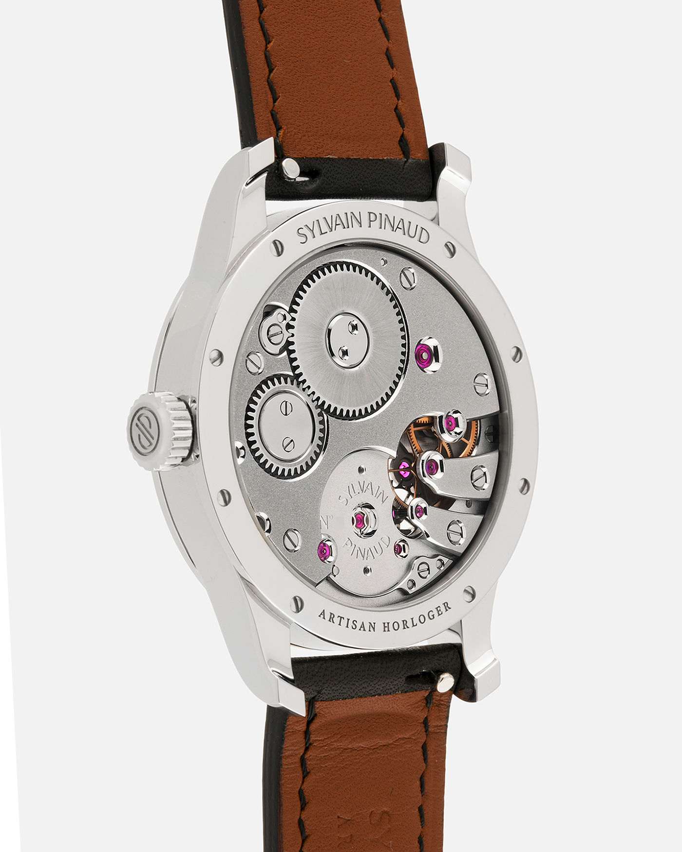 Brand: Sylvain Pinaud
Year: 2025
Model: Origine
Material: Stainless Steel
Movement: Sylvain Pinaud In-House, Manually Wound Mechanical Movement
Case Dimensions: 40mm Diameter 11mm Thickness
Strap: Sylvain Pinaud Black Leather Strap with Stainless Steel Sylvain Pinaud Tang Buckle