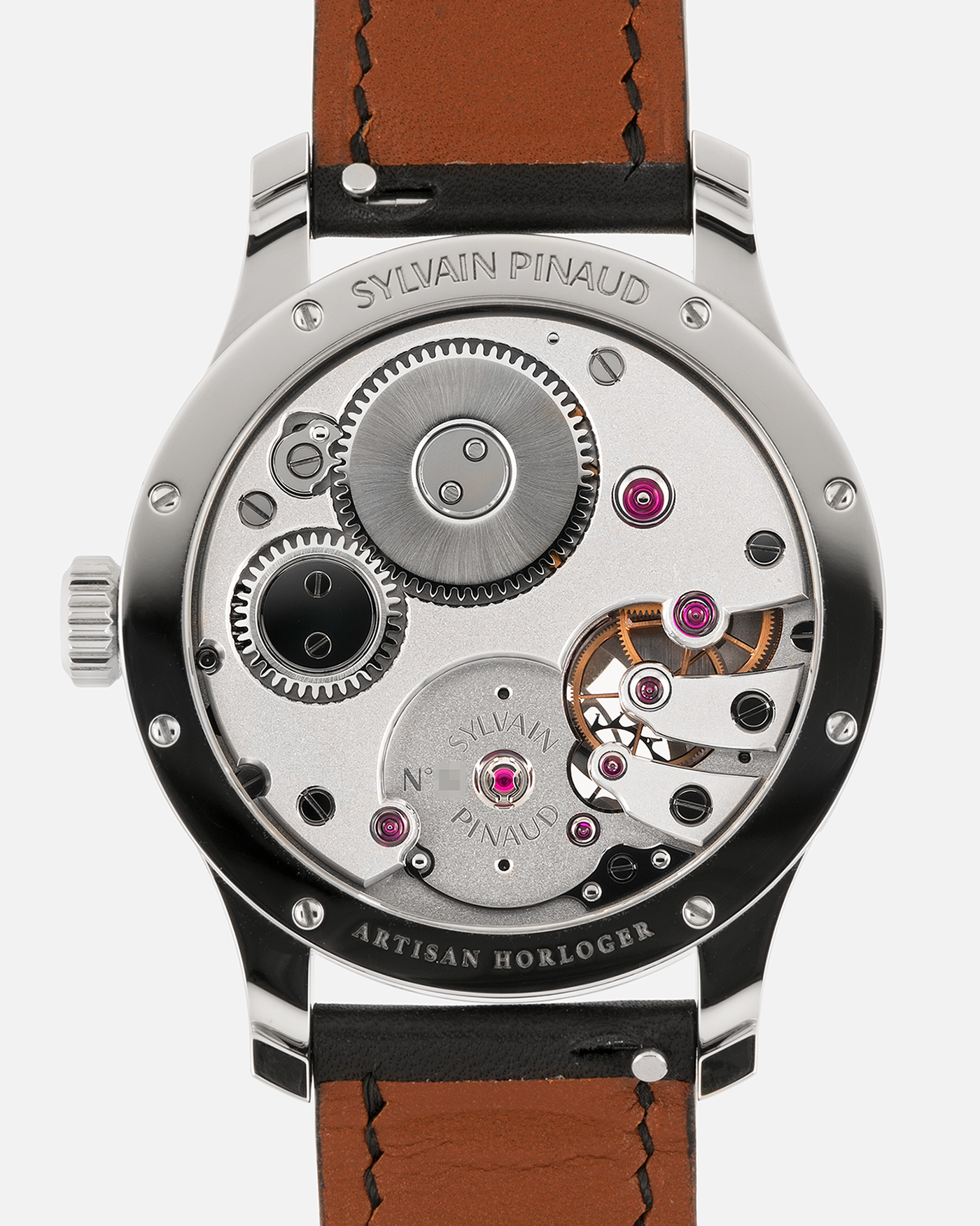 Brand: Sylvain Pinaud
Year: 2025
Model: Origine
Material: Stainless Steel
Movement: Sylvain Pinaud In-House, Manually Wound Mechanical Movement
Case Dimensions: 40mm Diameter 11mm Thickness
Strap: Sylvain Pinaud Black Leather Strap with Stainless Steel Sylvain Pinaud Tang Buckle