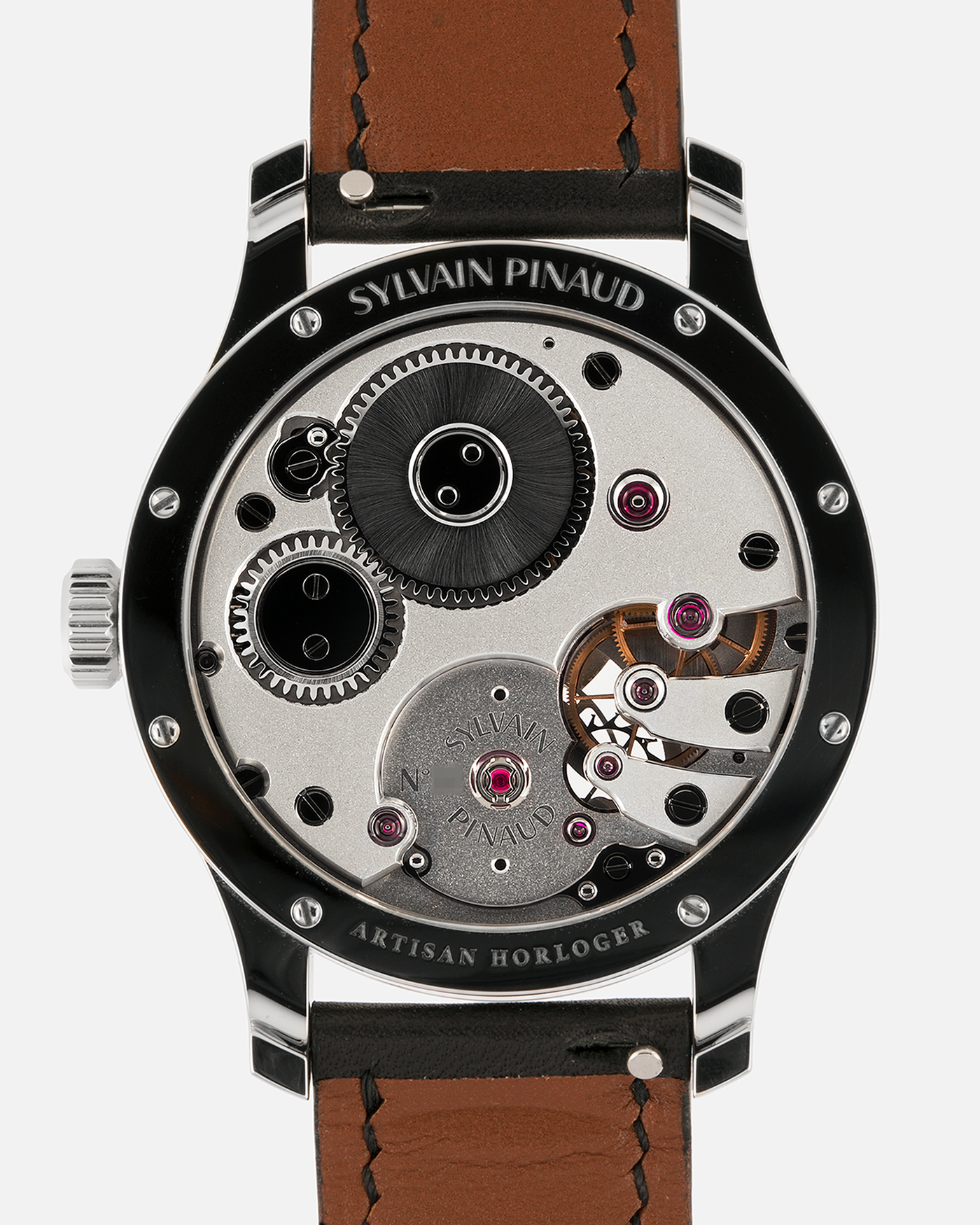 Brand: Sylvain Pinaud
Year: 2025
Model: Origine
Material: Stainless Steel
Movement: Sylvain Pinaud In-House, Manually Wound Mechanical Movement
Case Dimensions: 40mm Diameter 11mm Thickness
Strap: Sylvain Pinaud Black Leather Strap with Stainless Steel Sylvain Pinaud Tang Buckle