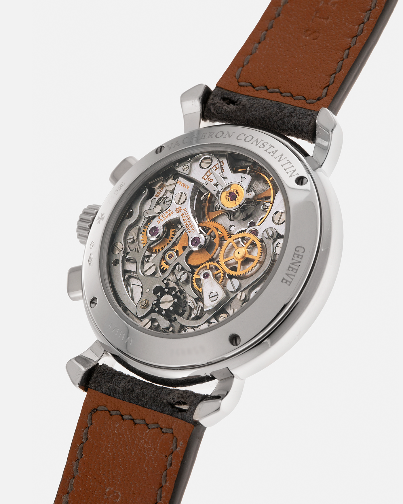 Vacheron Constantin Les Historiques Chronograph 47111 Platinum Cream Dial