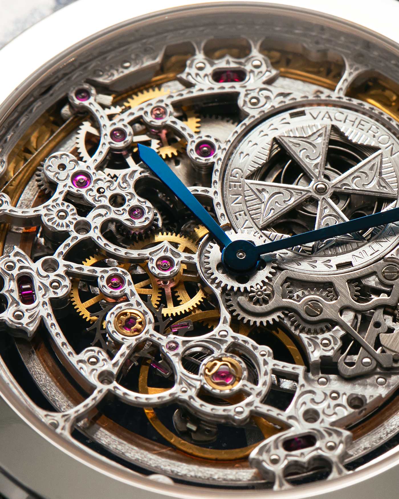Brand: Vacheron Constantin
Year: 2000s
Model: Malte Skeleton
Reference Number: 43080
Material: 18-carat White Gold Case
Movement: Vacheron Constantin Cal. 1120 SQ (Based on JLC Cal. 920 Ébauche), Self-Winding
Case Dimensions: 35.5mm x 6mm (Lug-to-Lug 41mm)
Lug Width: 19mm
Strap: Vacheron Constantin Black Alligator Leather Strap with Signed 18-carat White Gold Tang Buckle