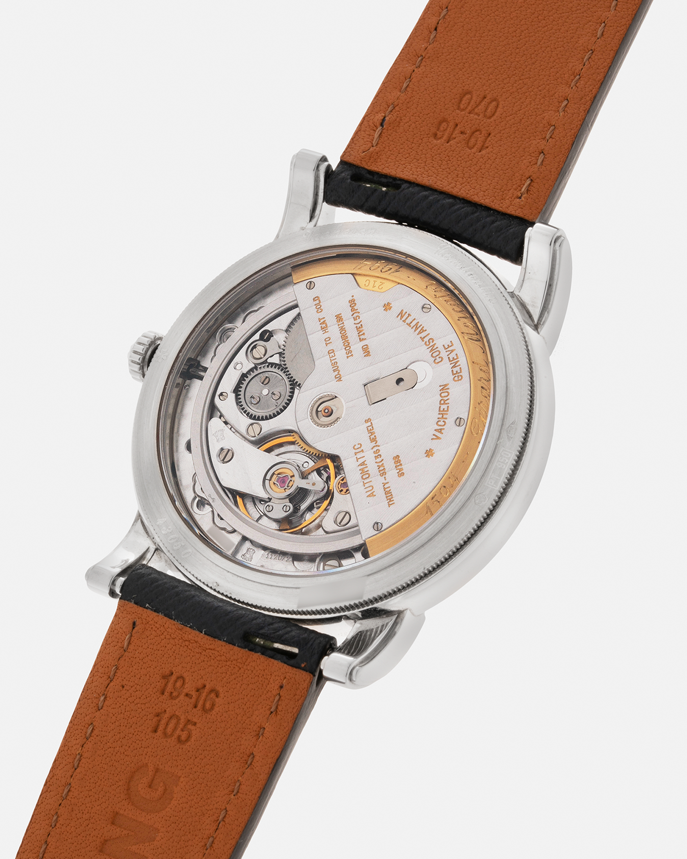 Brand: Vacheron Constantin Year: 1999 Model: Mercator, Southeast Asia Limited Edition of 20 pieces Reference Number: 43050 Material: Platinum Movement: Vacheron Constantin Cal. 1120 M (JLC Cal. 920 derived), Self-Winding Case Diameter: 36mm Lug Width: 19mm Strap: Molequin Navy Blue Textured Calf Leather Strap with Signed 18-carat White Gold Deployant Clasp