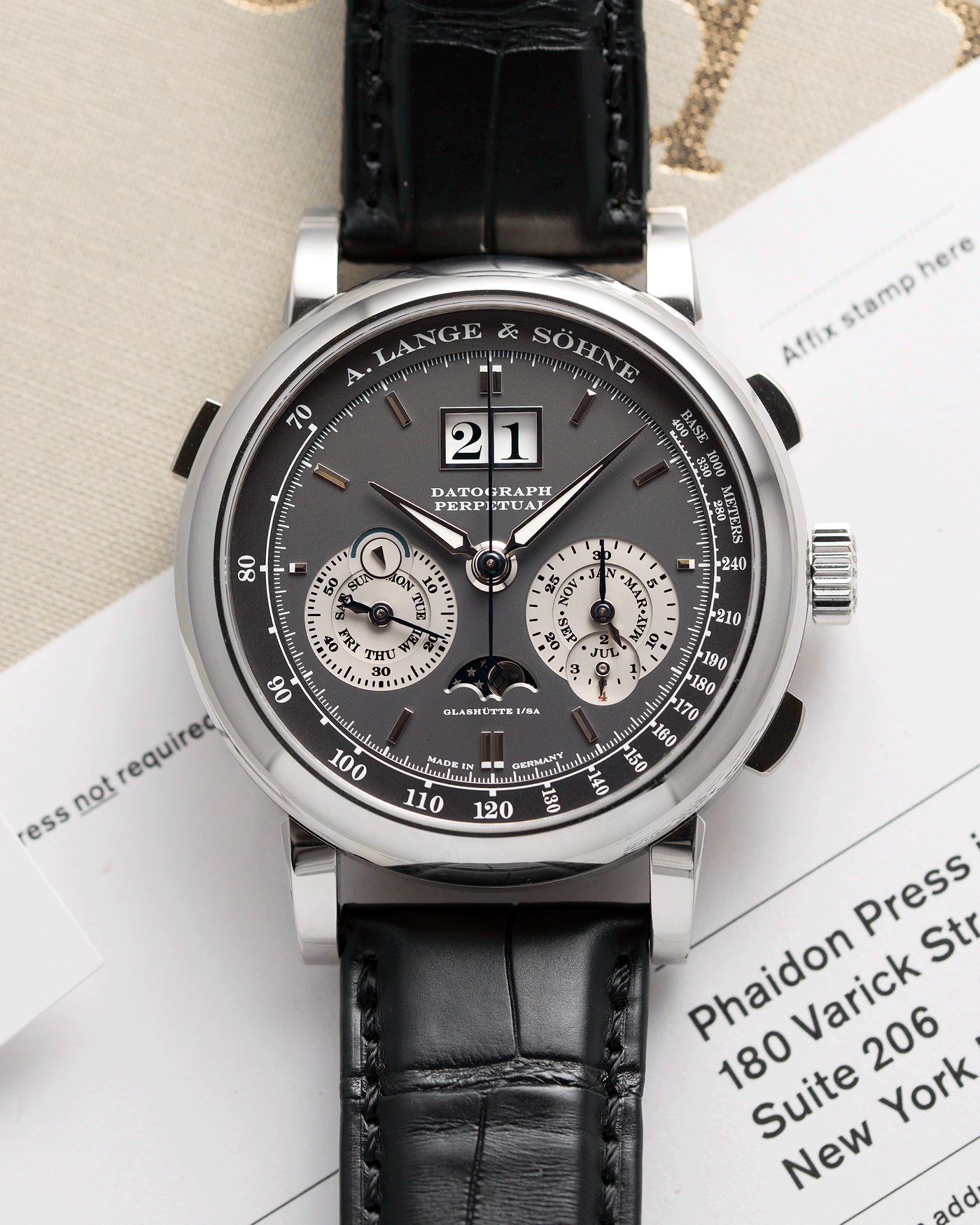 A. Lange Sohne Datograph Perpetual 410.083 Watch S.Song