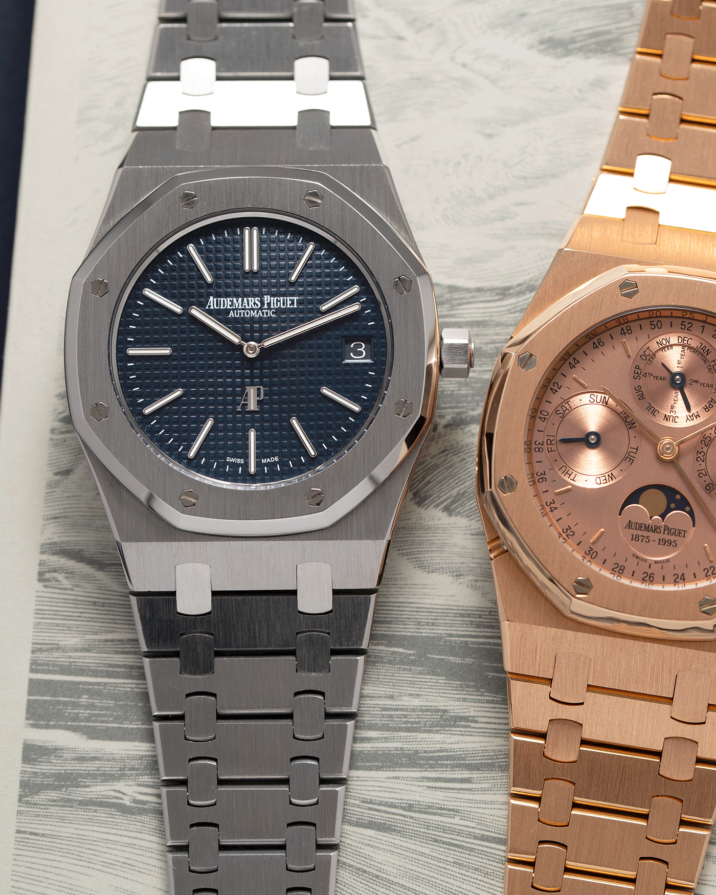 Brand: Audemars Piguet Year: 2014 Model: Royal Oak Reference Number: 15202 Material: Stainless Steel Movement: Cal 2121 Case Diameter: 39mm Bracelet: Audemars Piguet Integrated Stainless Steel Bracelet