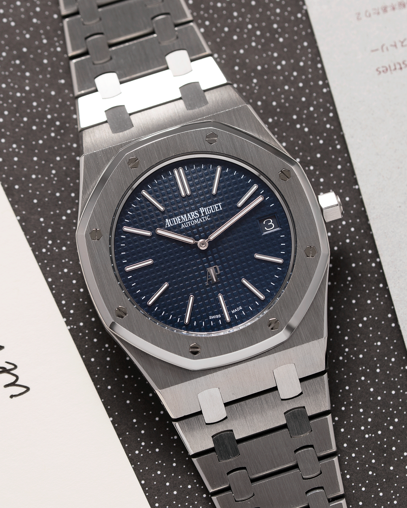 Brand: Audemars Piguet Year: 2014 Model: Royal Oak Reference Number: 15202 Material: Stainless Steel Movement: Cal 2121 Case Diameter: 39mm Bracelet: Audemars Piguet Integrated Stainless Steel Bracelet
