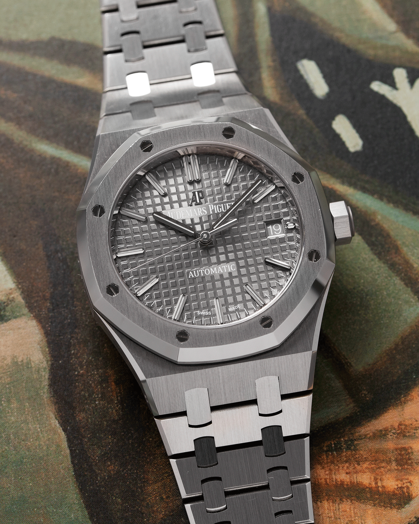 Audemars Piguet Royal Oak 15450ST Ruthenium Watch S.Song Vintage Timepieces S.Song Watches