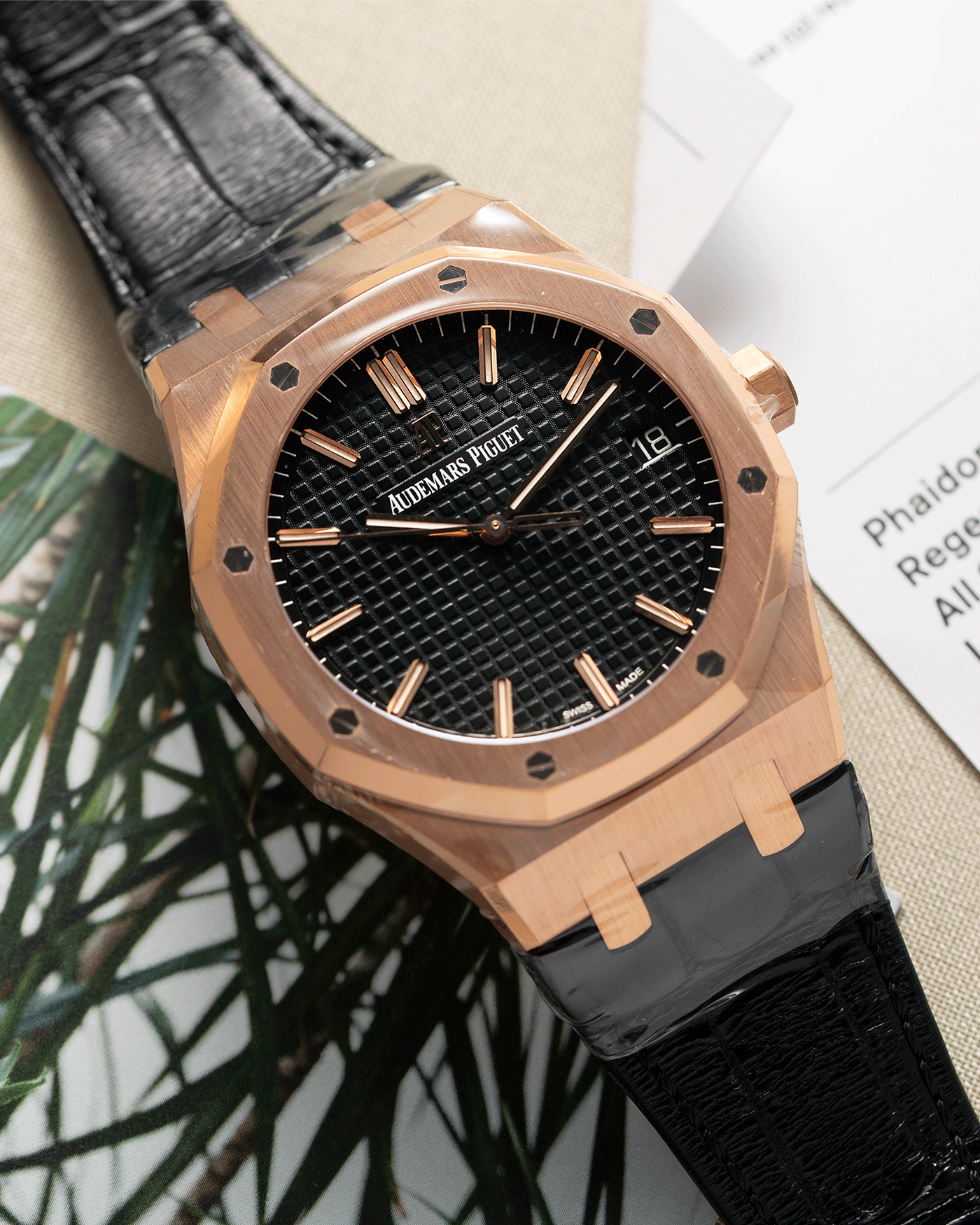 Audemars piguet 2025 leather watch