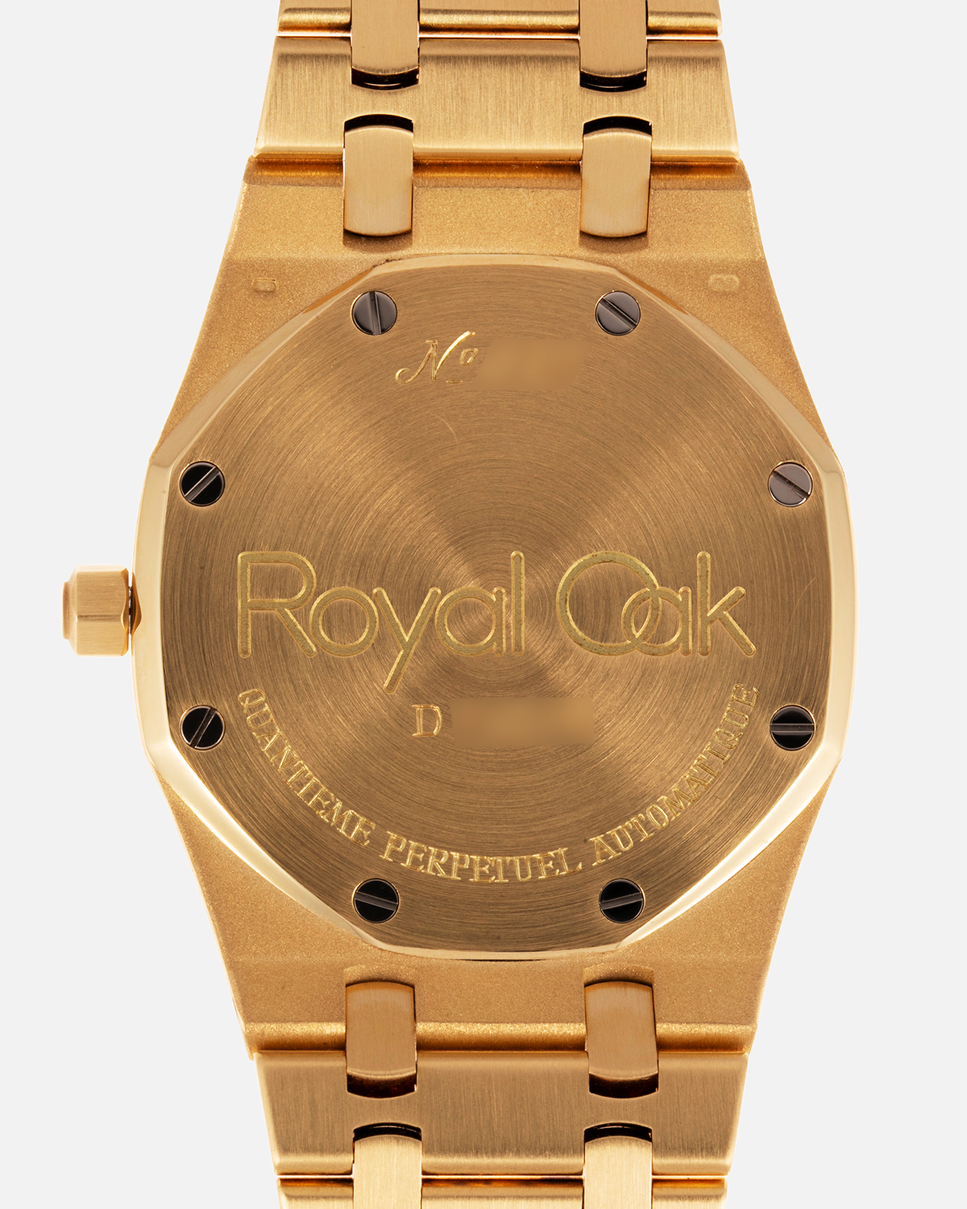 Brand: Audemars Piguet Year: 1980’s Model: Royal Oak Reference Number: 25654BA Material: 18k Yellow Gold Movement: Cal. 2120/2800 Case Diameter: 39mm Bracelet: 18k Yellow Gold Audemars Piguet Integrated Bracelet