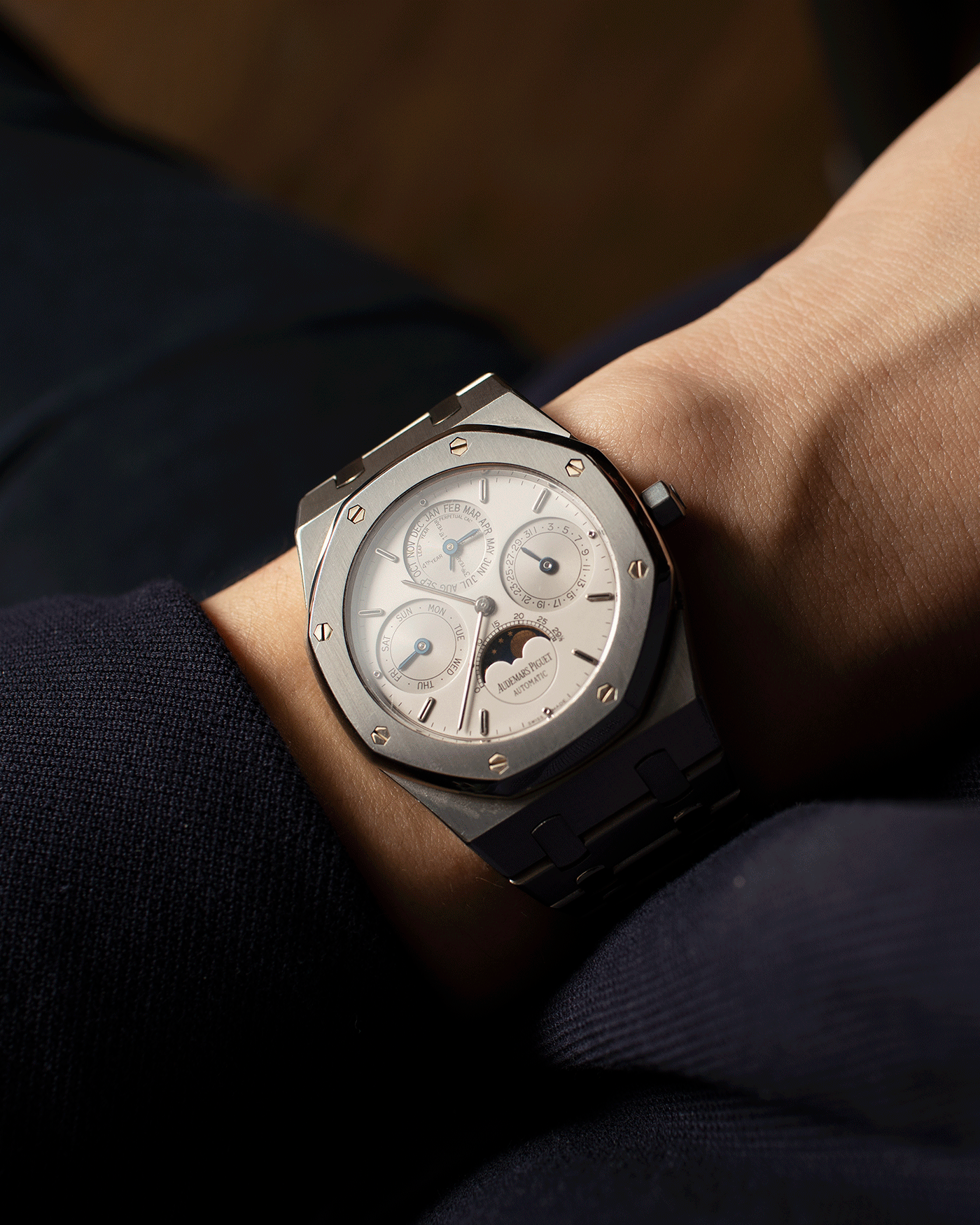 Brand: Audemars Piguet Year: 2002 Model: Royal Oak Reference Number: 25820 Material: Stainless Steel Movement: Cal. 2120/2802 Case Diameter: 39mm Bracelet: Audemars Piguet Integrated Stainless Steel Bracelet