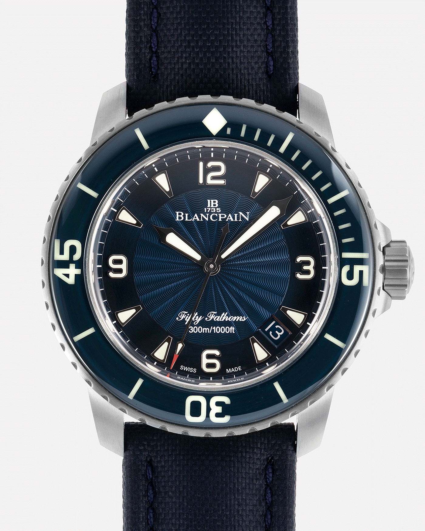Blancpain fifty fathoms sailcloth discount strap