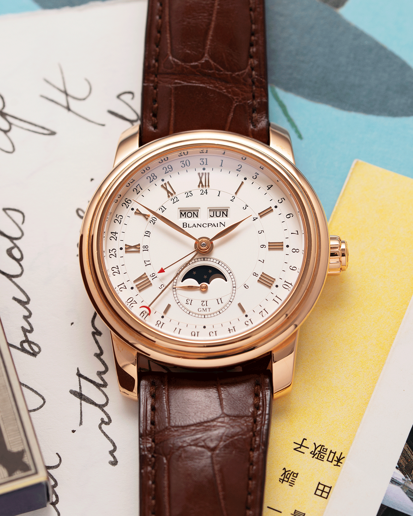 Blancpain Le Brassus Complete Calendar Moon Phase GMT Watch S