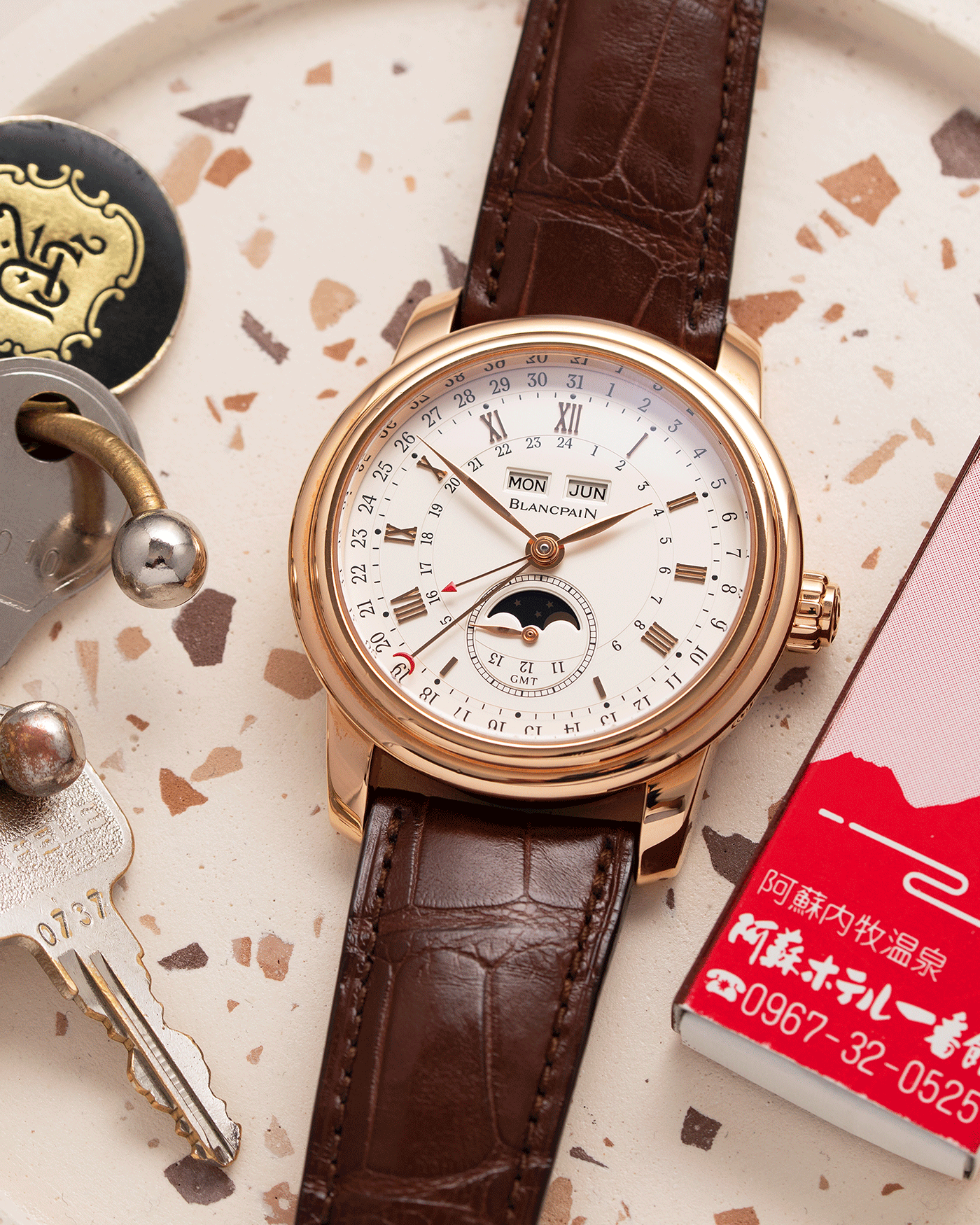 Blancpain Le Brassus Complete Calendar Moon Phase GMT Watch S