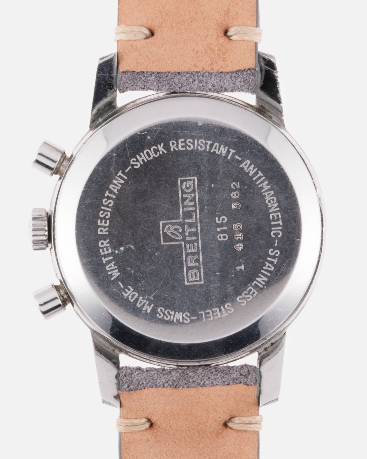 Breitling stainless steel back clearance water resistant
