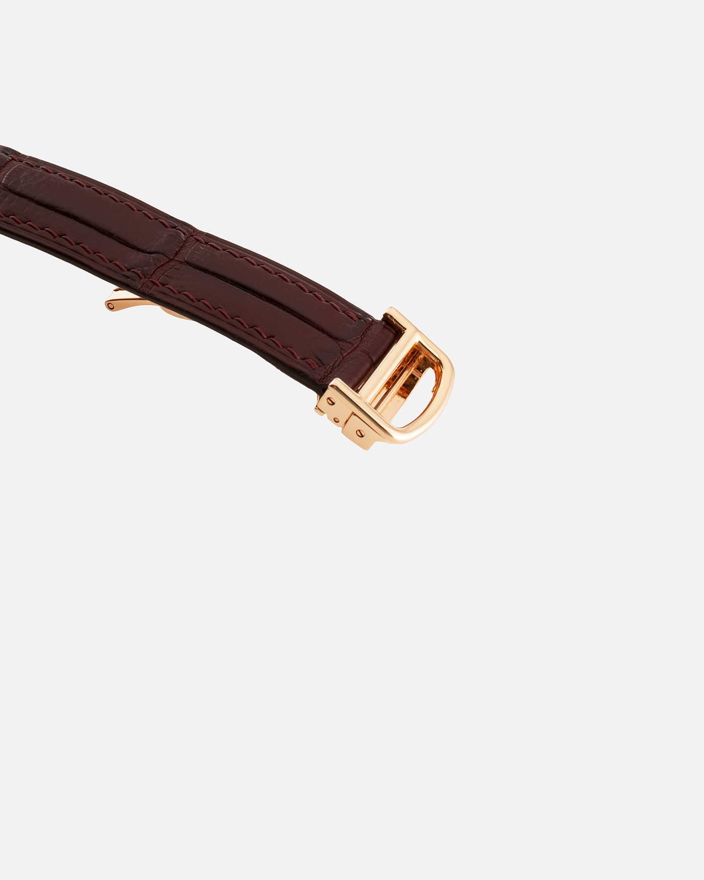 Brand: Cartier Year: 2006 Model: CPCP Collection Prive Tonneau XL Reference: 2802H Material: 18k Rose Gold Movement: Can 9790MC Case Diameter: 43.4mmX29.4mm Strap: Cartier Oxblood Alligator Strap with 18k Rose Gold Deployant Clasp