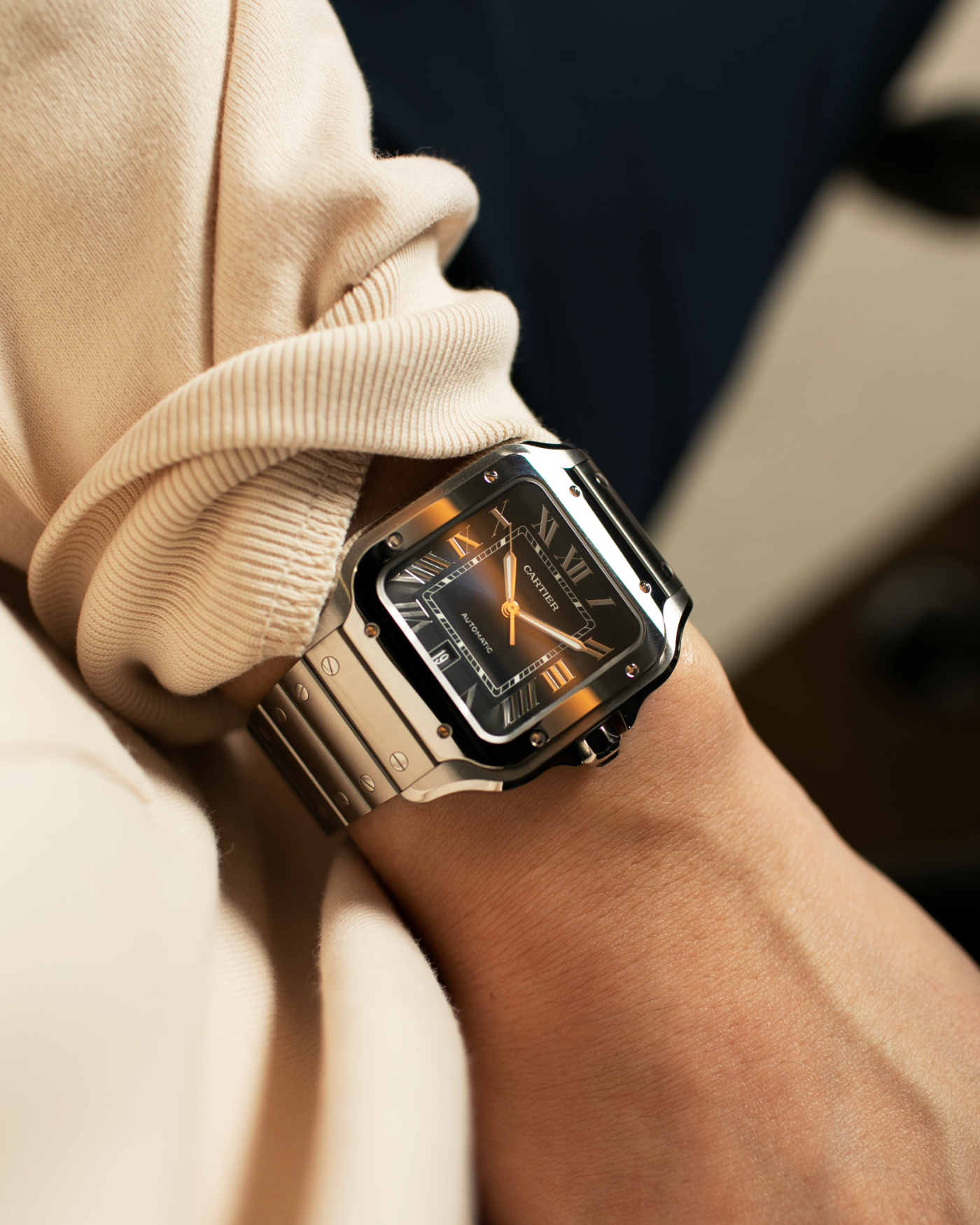 Cartier large santos on sale