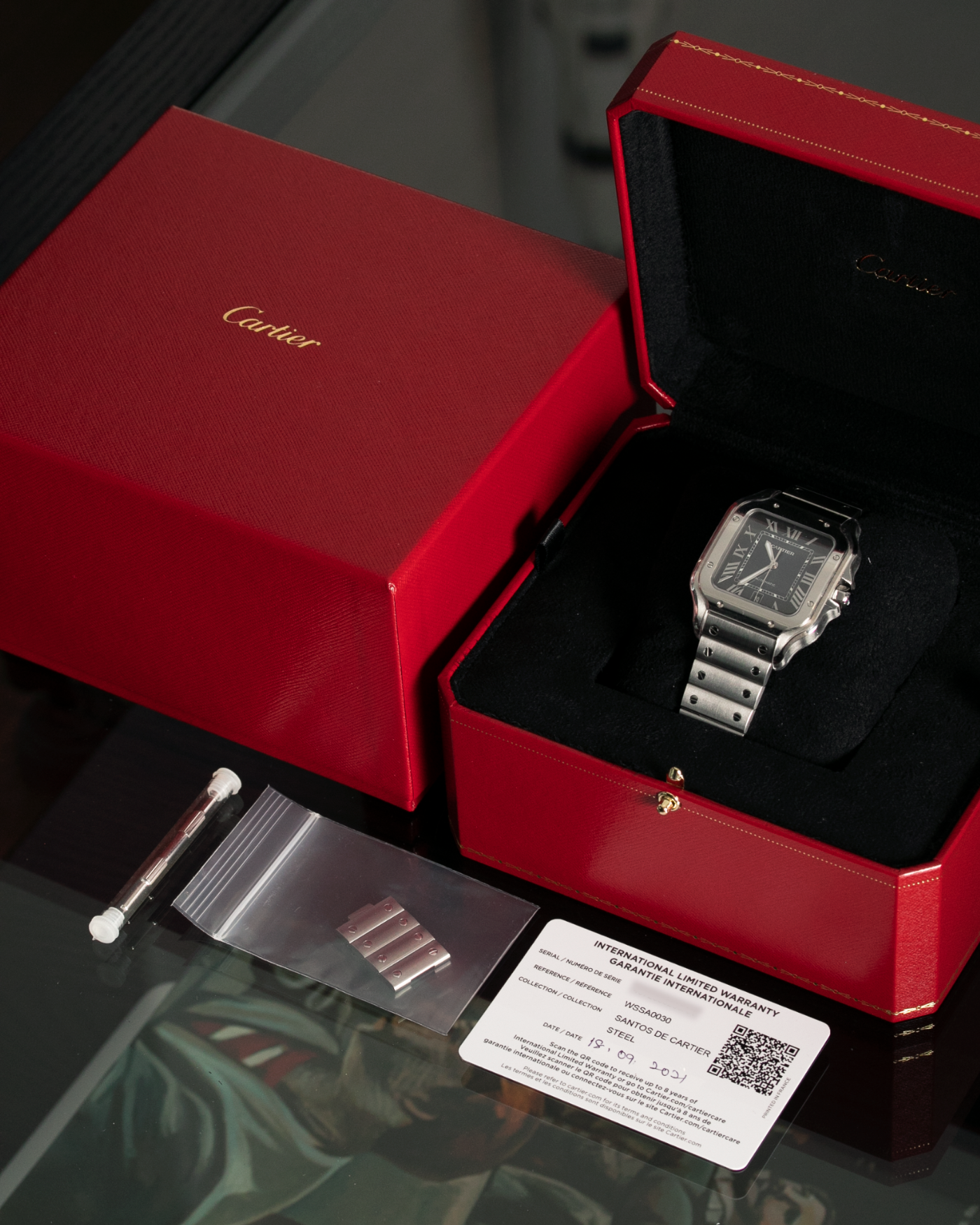 Cartier santos 100 best sale movement