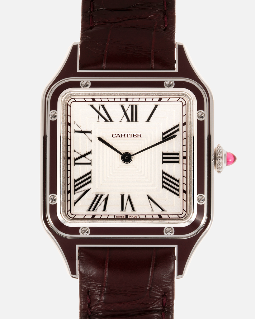 Cartier Santos Dumont Lacquered Platinum Watch | S.Song Vintage ...