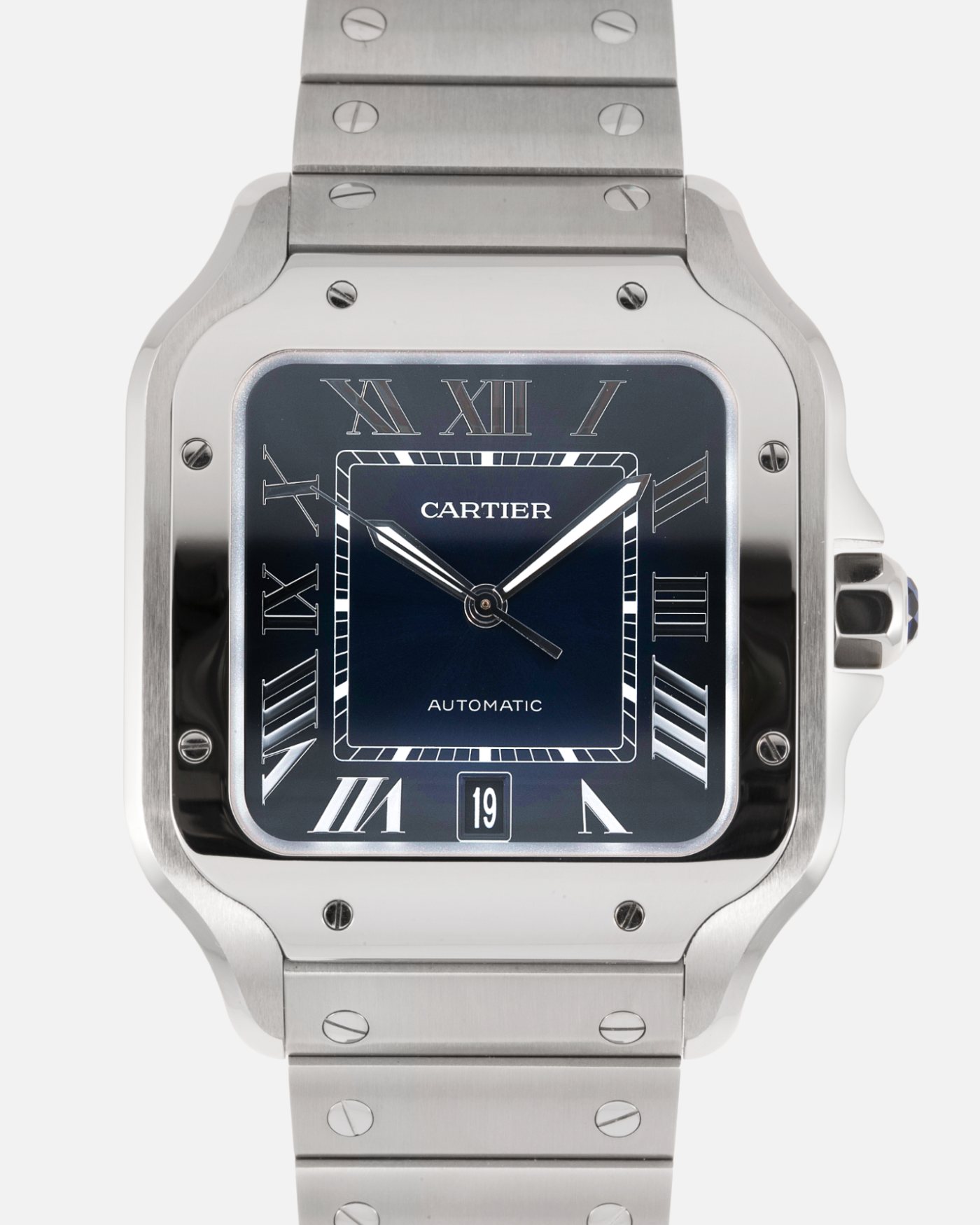 Cartier Santos De Cartier Large Blue Watch S.Song Vintage