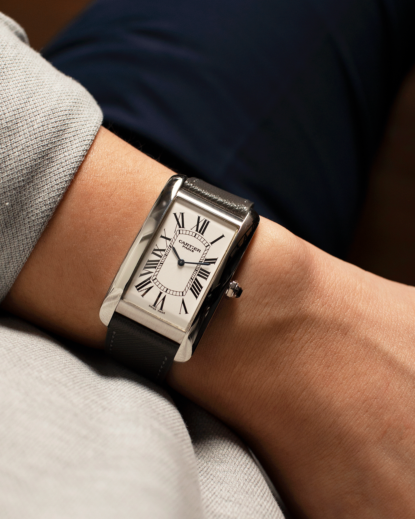 Cartier Tank Americaine CPCP Collection Prive Cartier Paris Platinum Watch S.Song Vintage Timepieces S.Song Watches