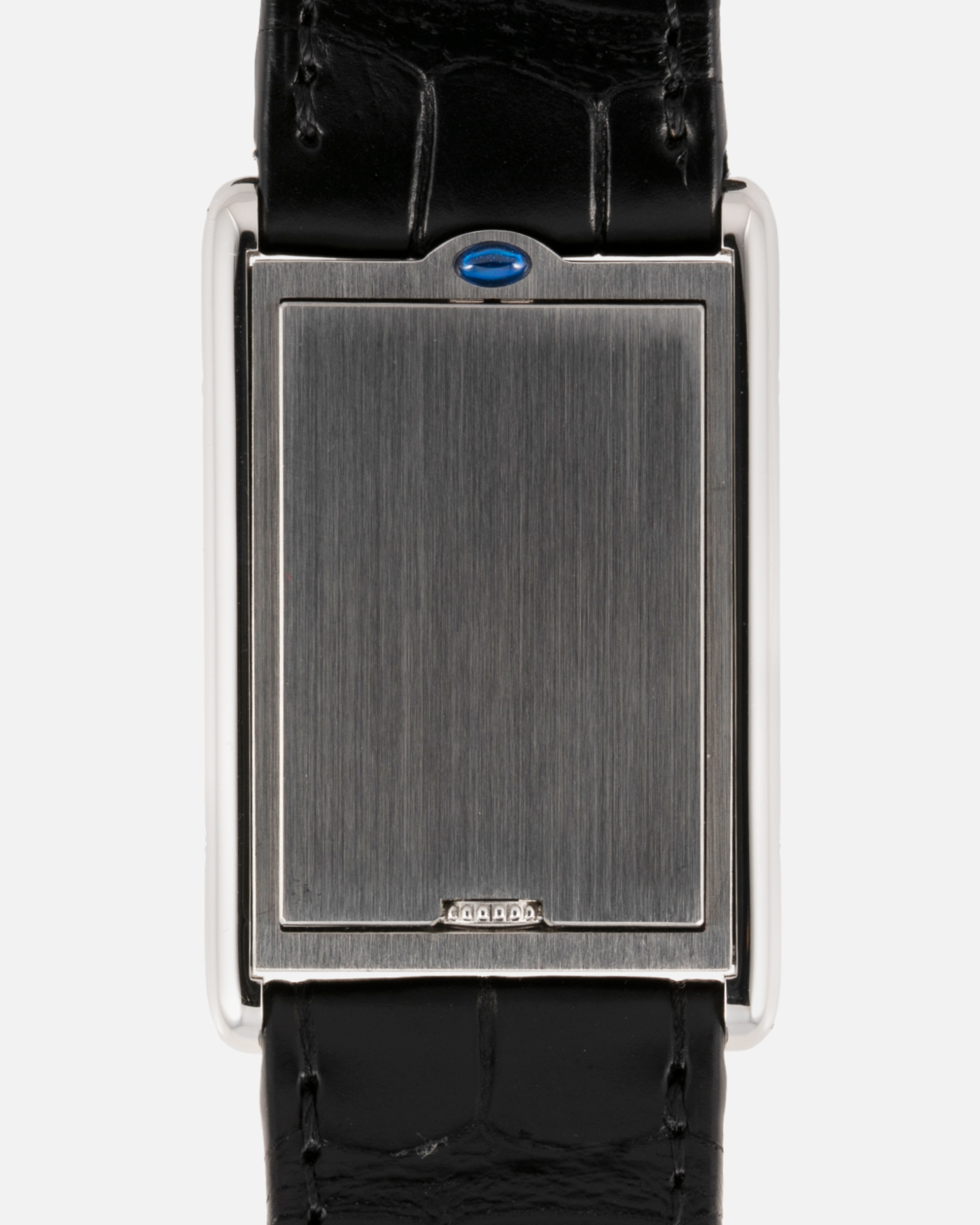 Brand: Cartier Year: 1990’s Model: Tank Basculante Reference: 2390 Material: Stainless Steel Movement: Piguet-derived Cartier cal. 050 MC Case Diameter: 26 x 38mm Strap: Black Cartier Alligator with Cartier Stainless Steel Tang Buckle