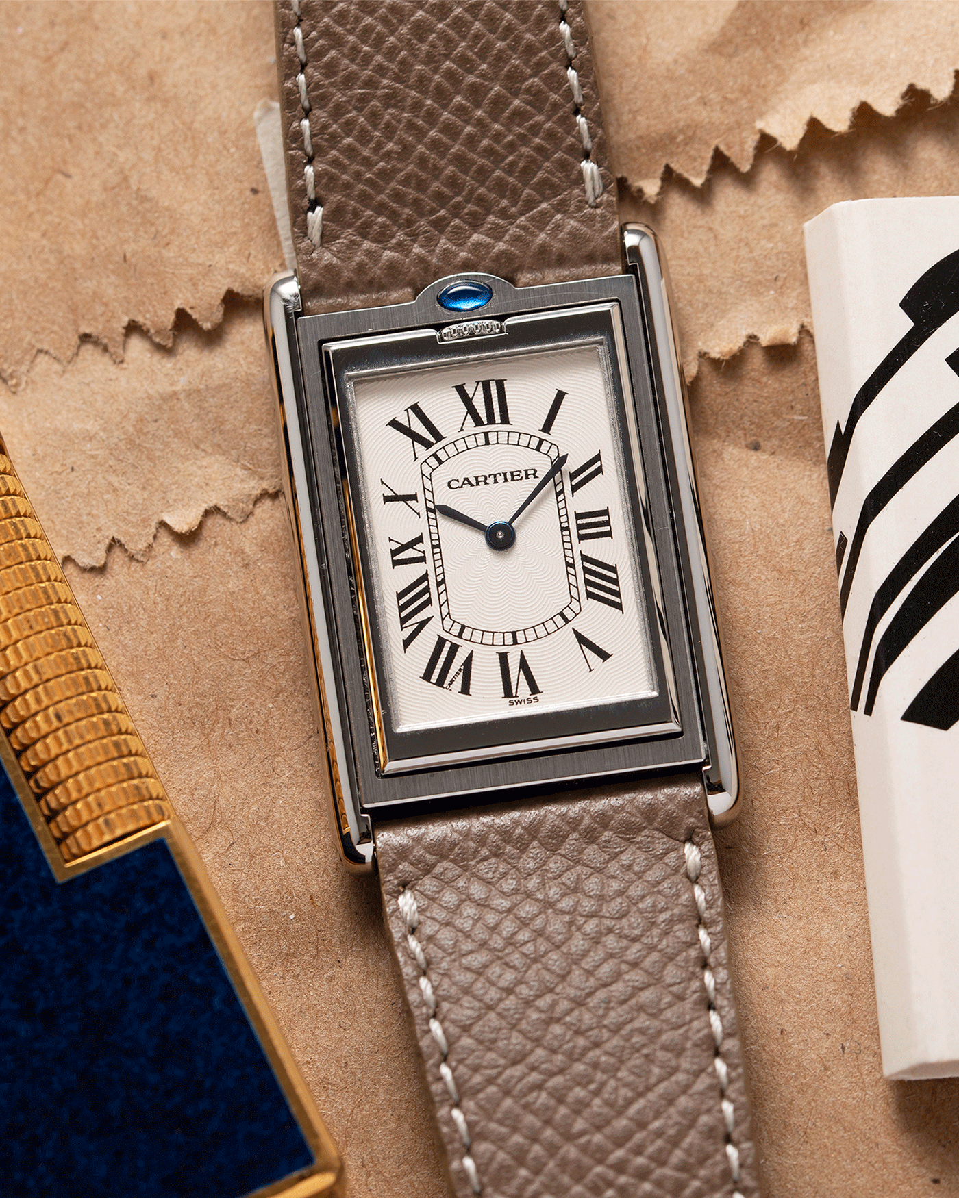 Cartier Tank Basculante 2390 Mechanique Watch S.Song Vintage