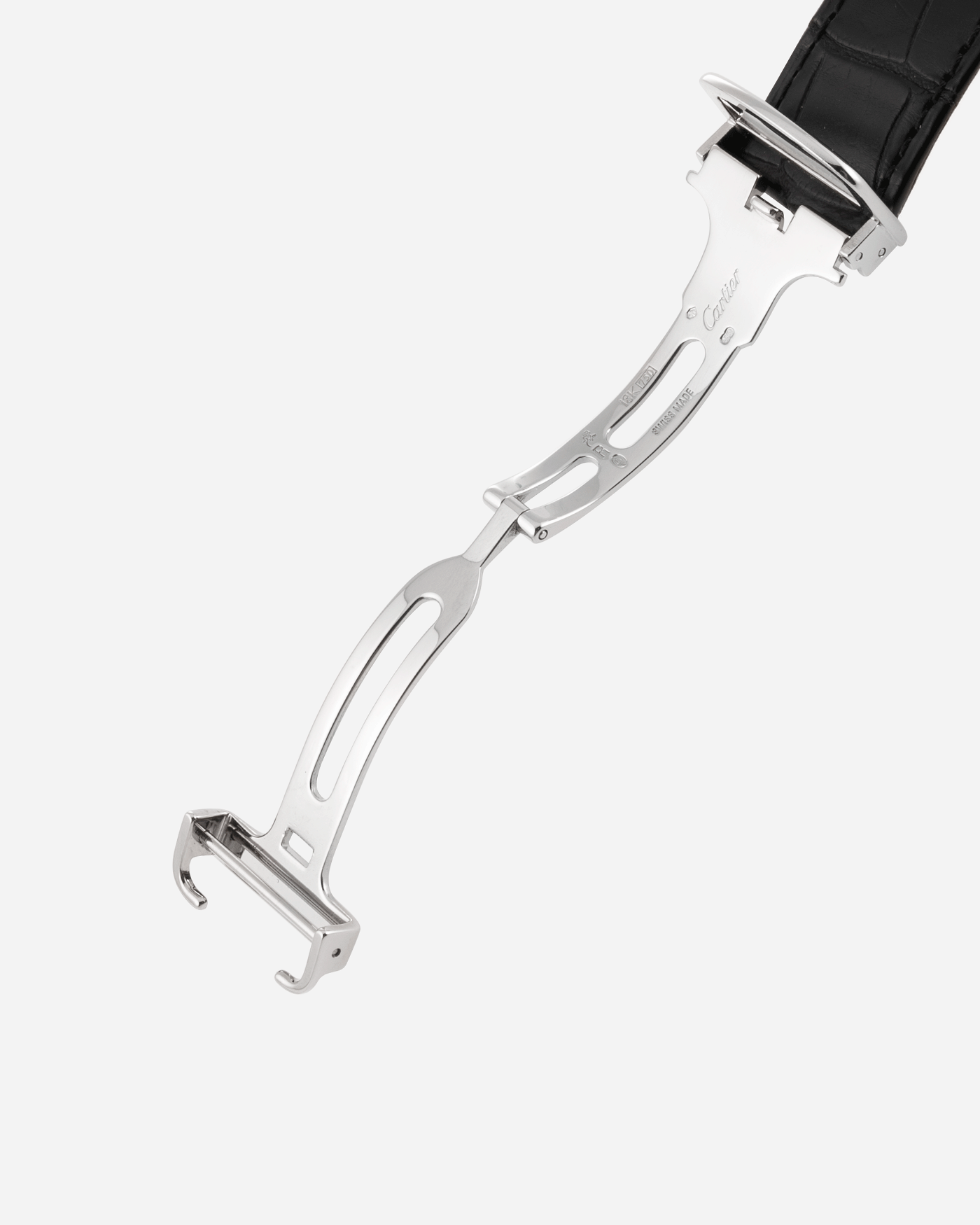Brand: Cartier Year: 2010 Model: CPCP Tank Two Time Zone Reference: 2917 Material: 18k White Gold Movement: Piaget-Based Manually Wound Cal. 9901 MC Case Diameter: 29.3mm width, 38.3mm length Strap: Cartier Black Alligator Strap with 18k White Gold Cartier Deployant Clasp