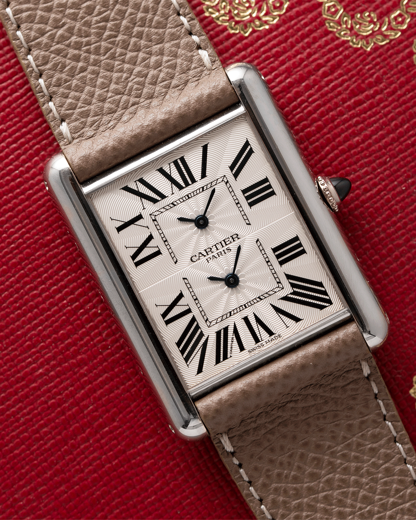 Cartier Tank CPCP Dual Time 2917 Collection Prive Cartier Paris Watch S.Song Vintage Timepieces S.Song Watches