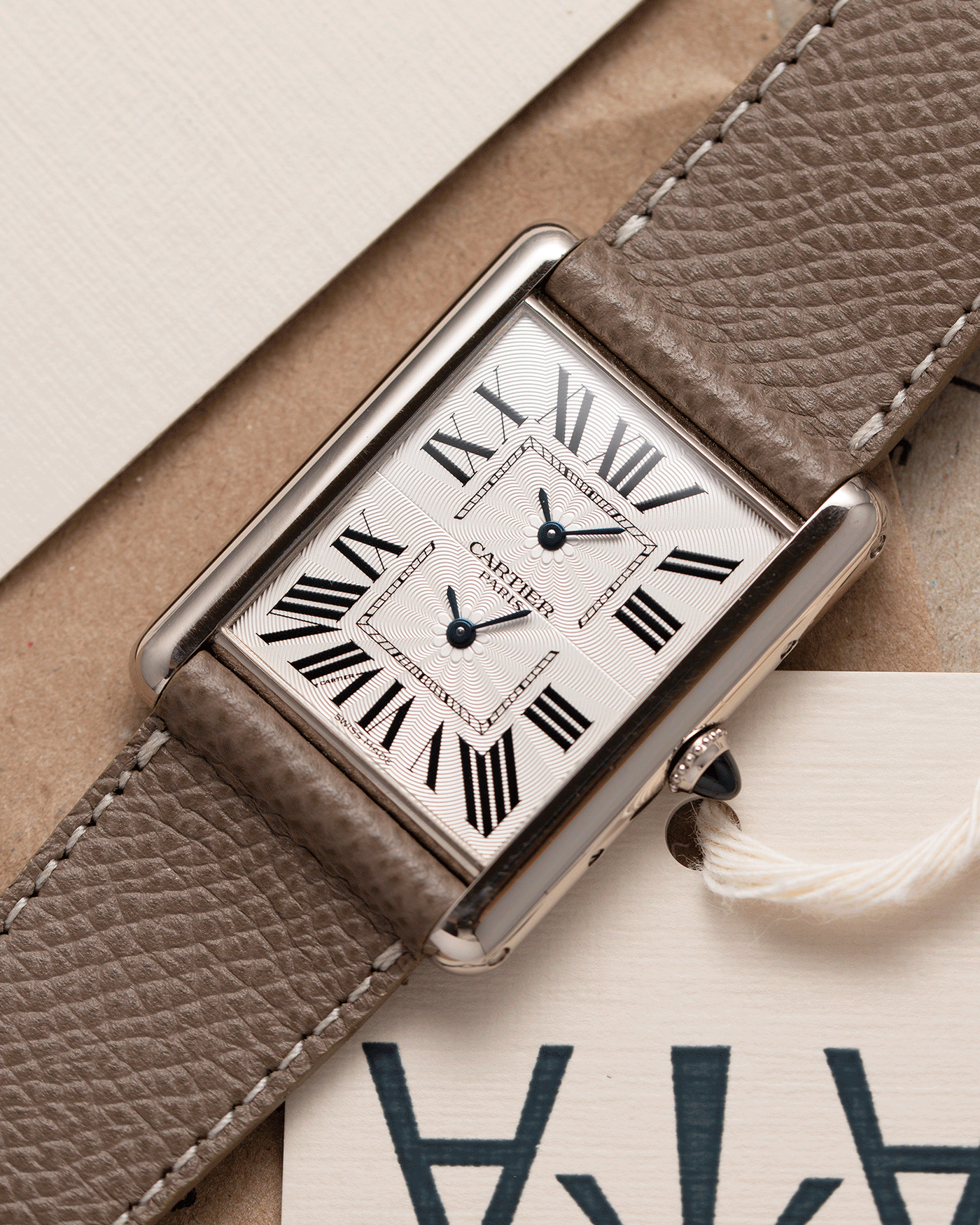 Cartier Tank CPCP Dual Time 2917 Collection Prive Cartier Paris Watch S.Song Vintage Timepieces S.Song Watches