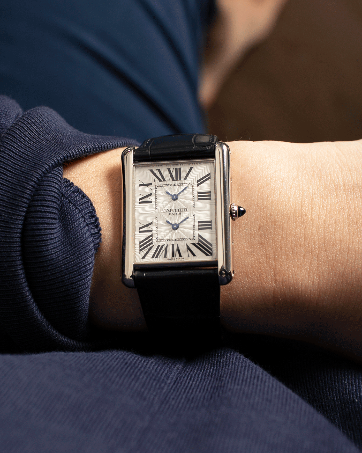 Cartier tank 2025 dual time
